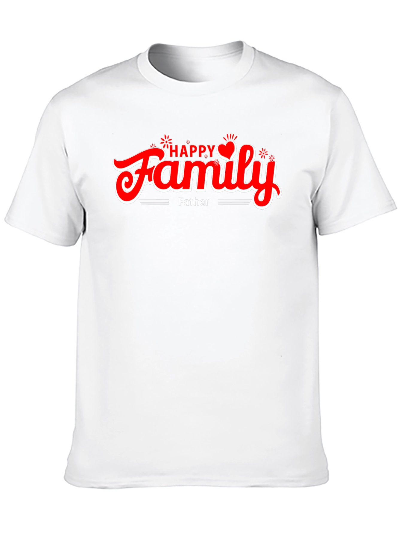 Happy Family Fathers Day Black T-Shirt