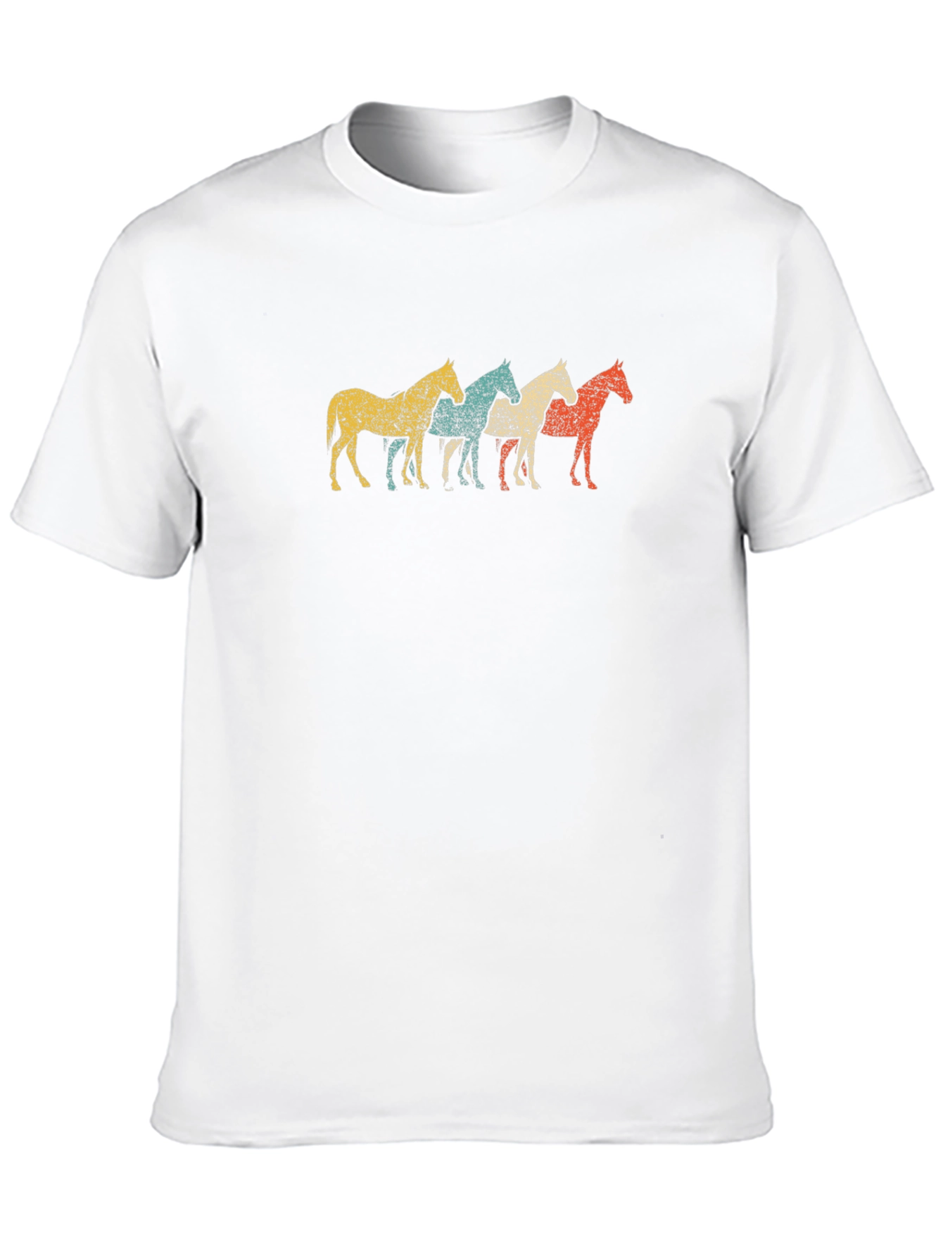 Retro Horse Graphic Tee - Mens Black T-Shirt