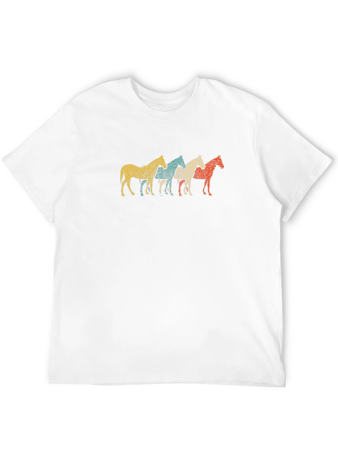 Retro Horse Graphic Tee - Mens Black T-Shirt