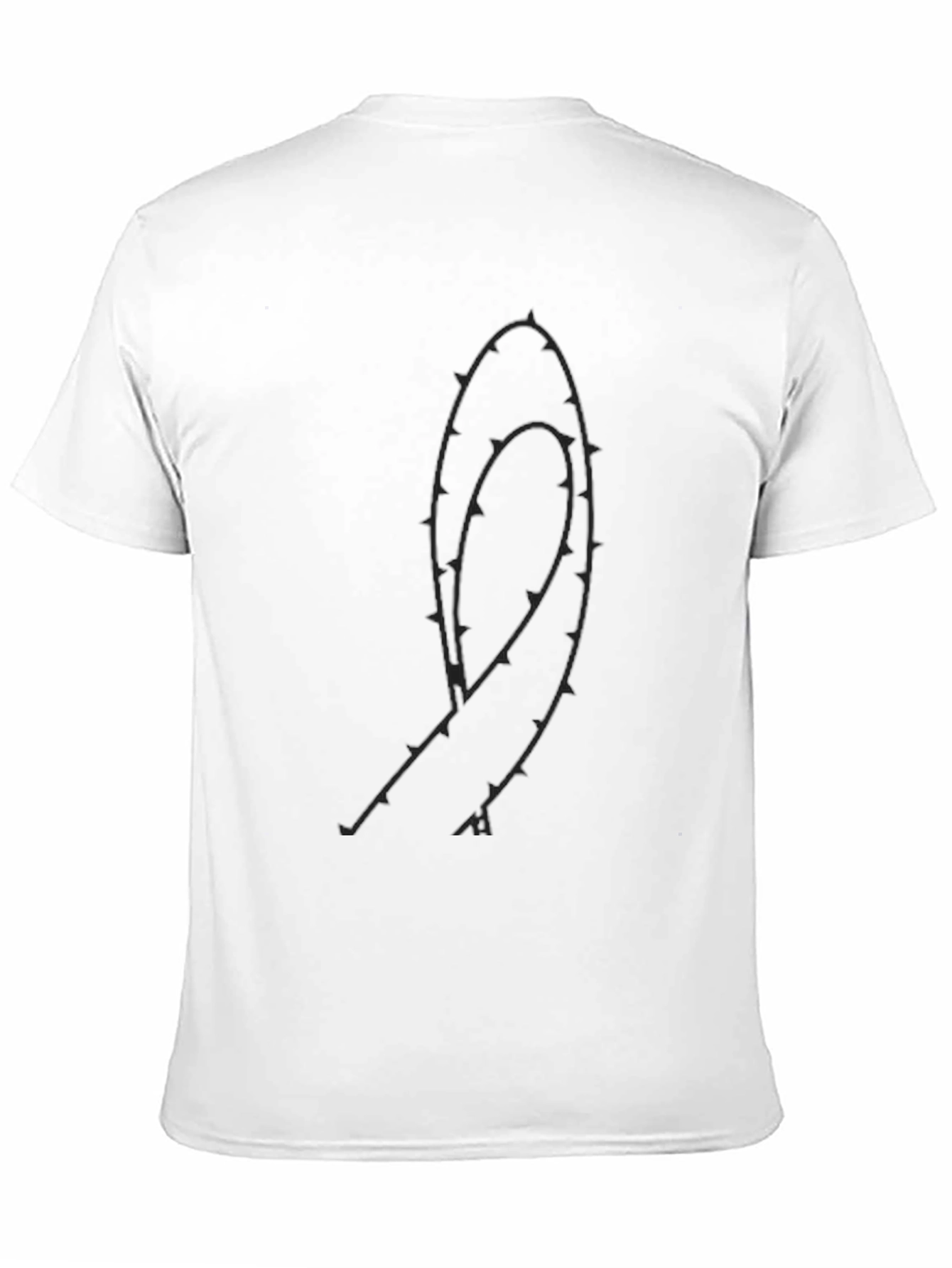 Mens Black Graphic Tee - Abstract Design