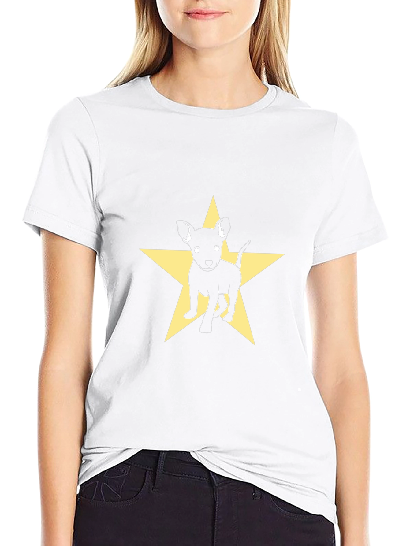 Dog Star Graphic Tee - Black Cotton Blend