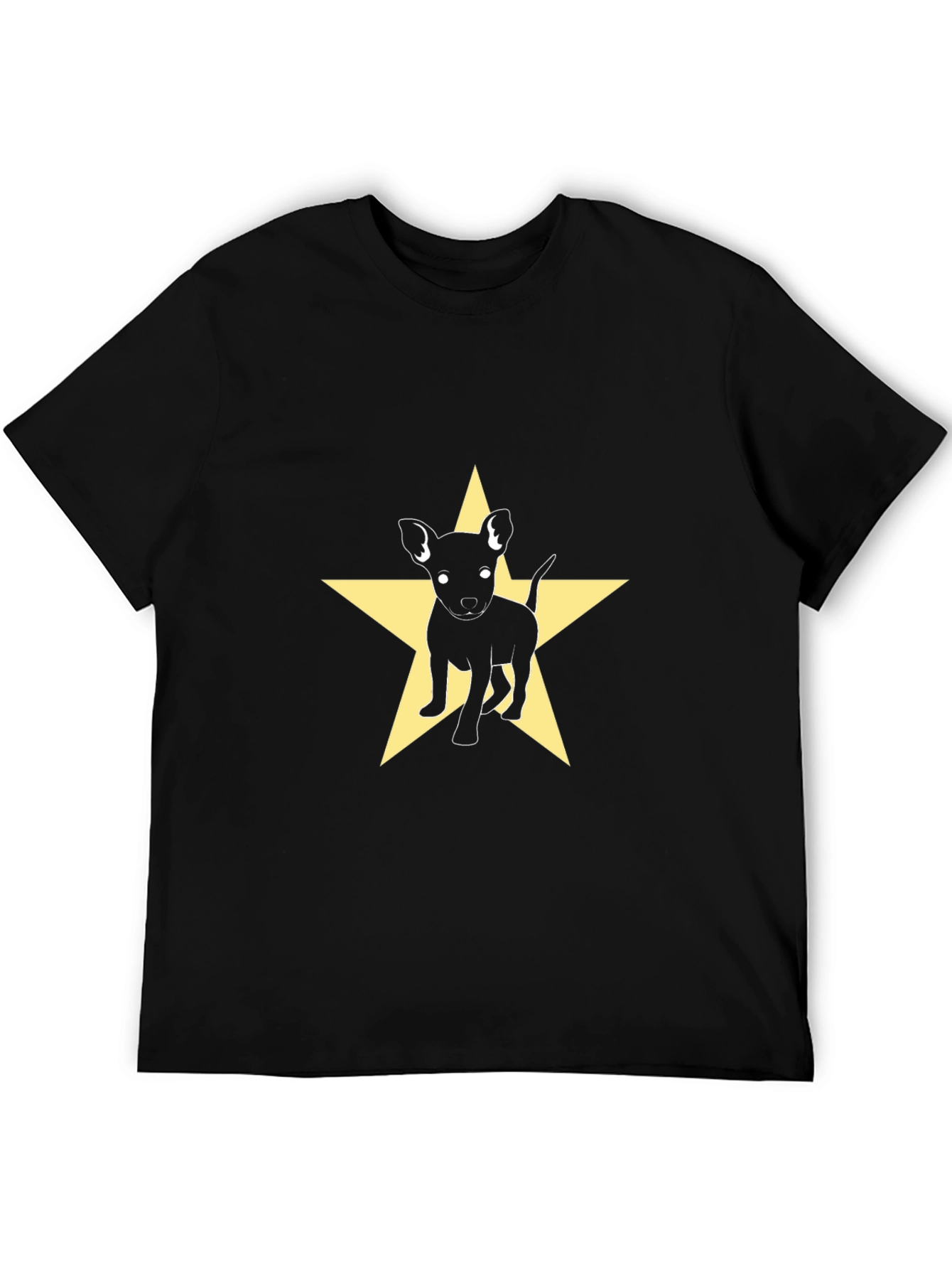 Dog Star Graphic Tee - Black Cotton Blend