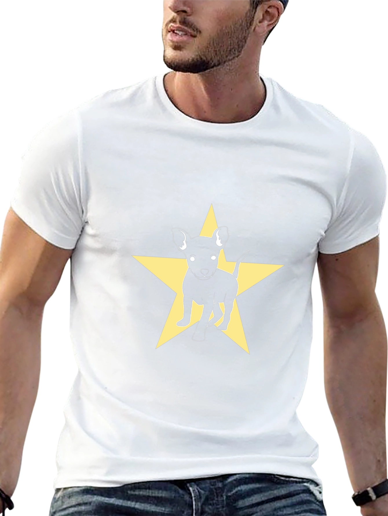 Dog Star Graphic Tee - Black Cotton Blend