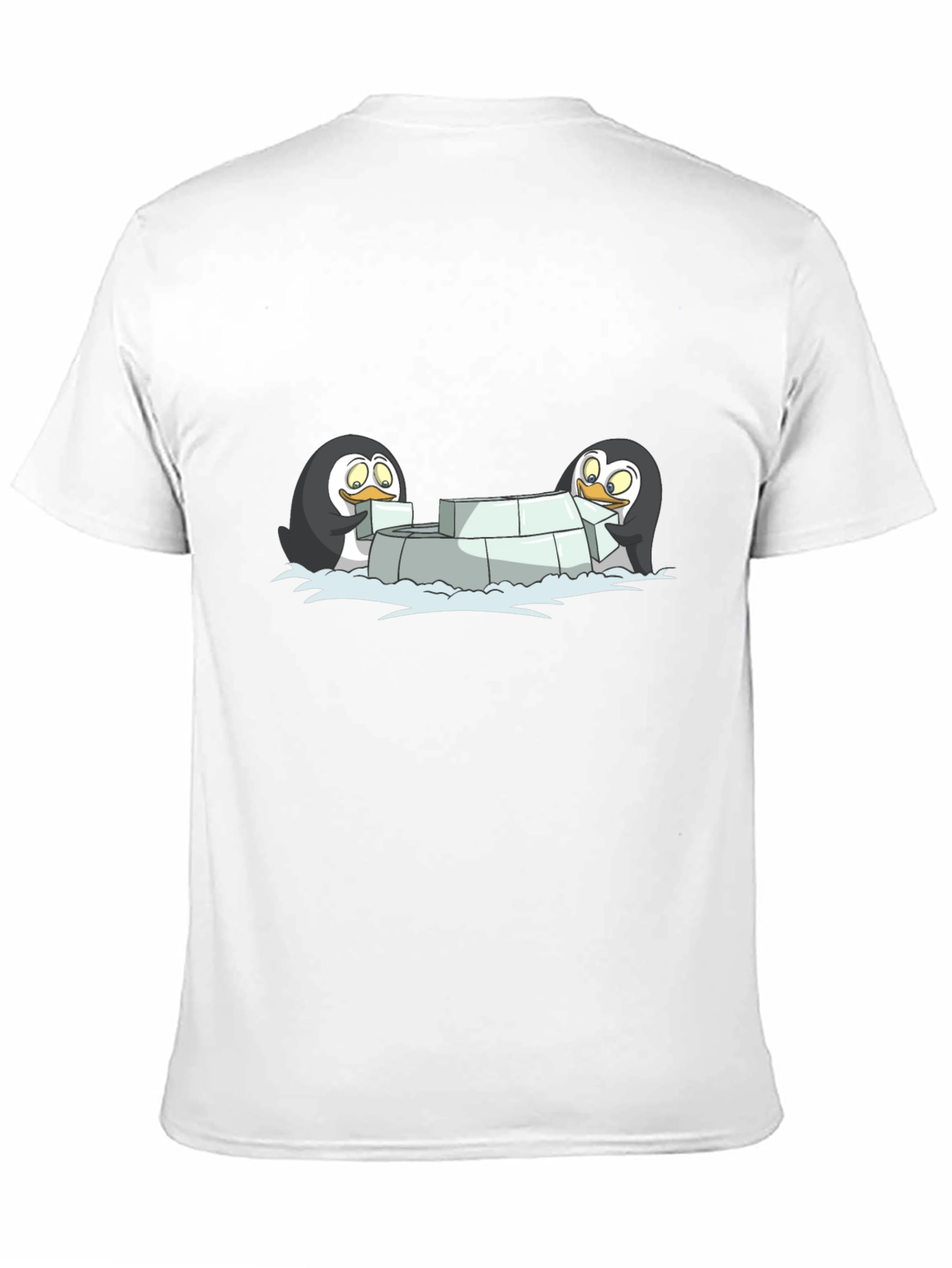 Penguin Igloo Builder Black T-Shirt
