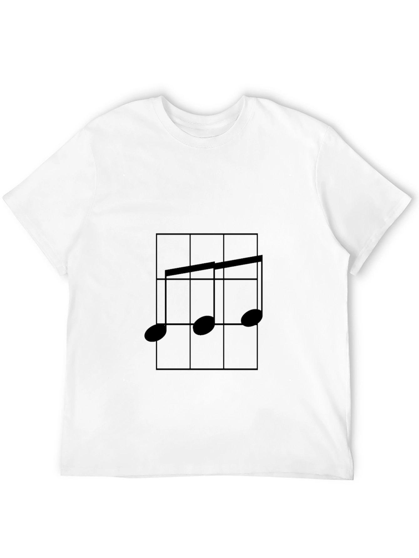 Musical Note Graphic T-Shirt - Black