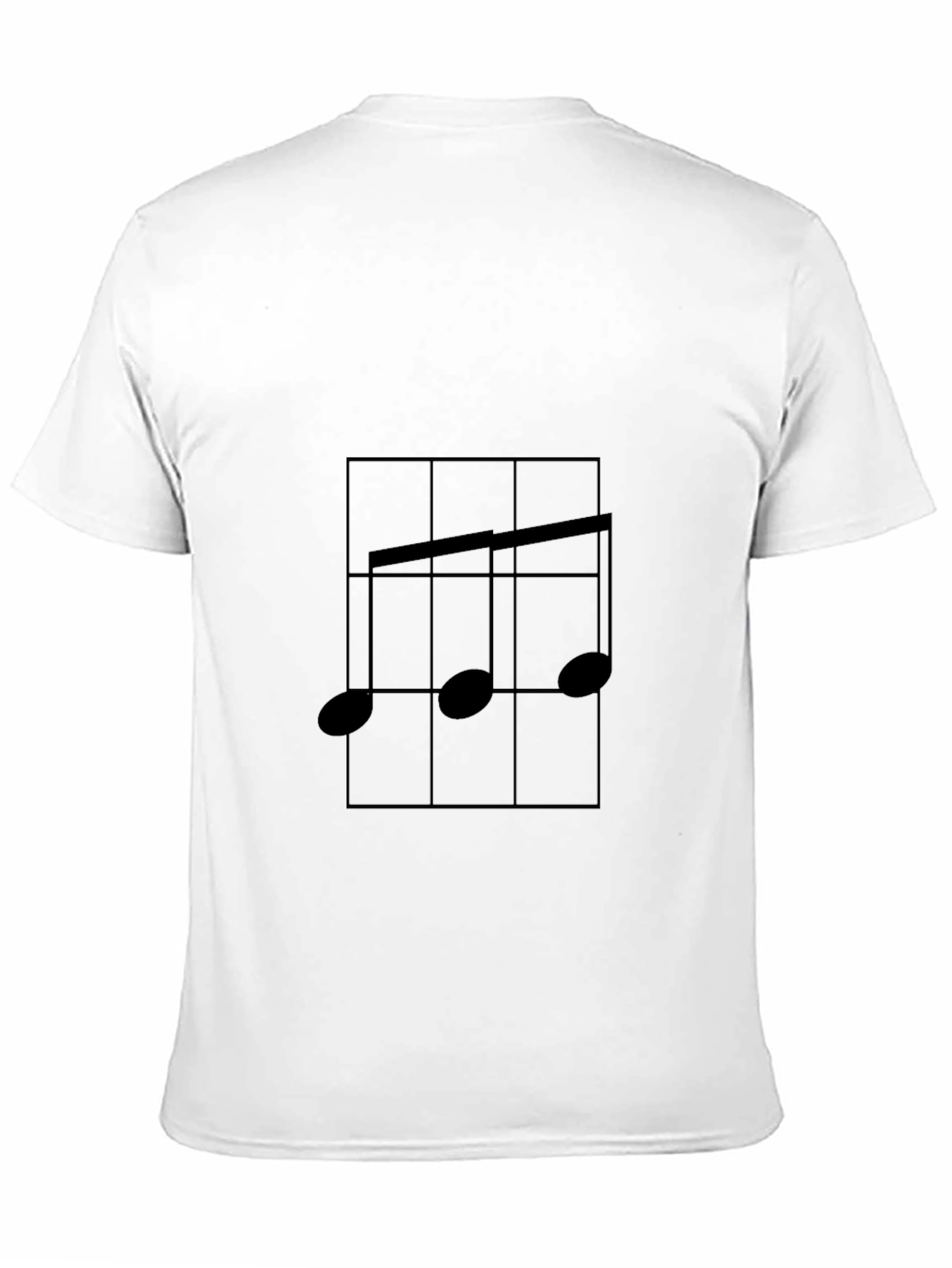 Musical Note Graphic T-Shirt - Black