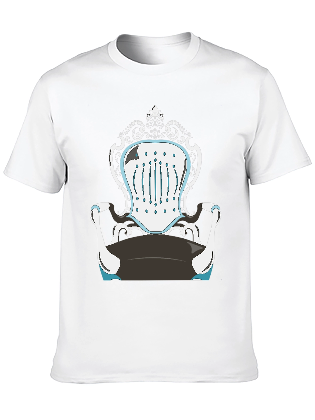 Novelty Chair Design Black T-Shirt