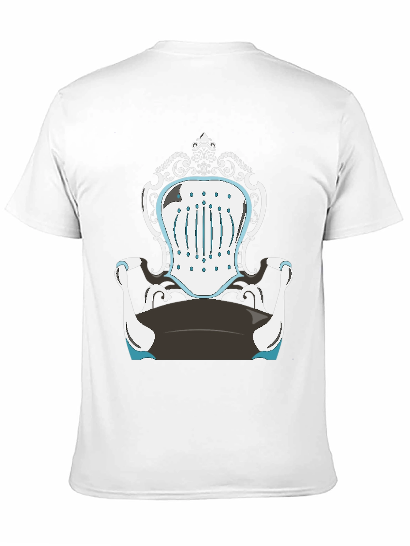 Novelty Chair Design Black T-Shirt