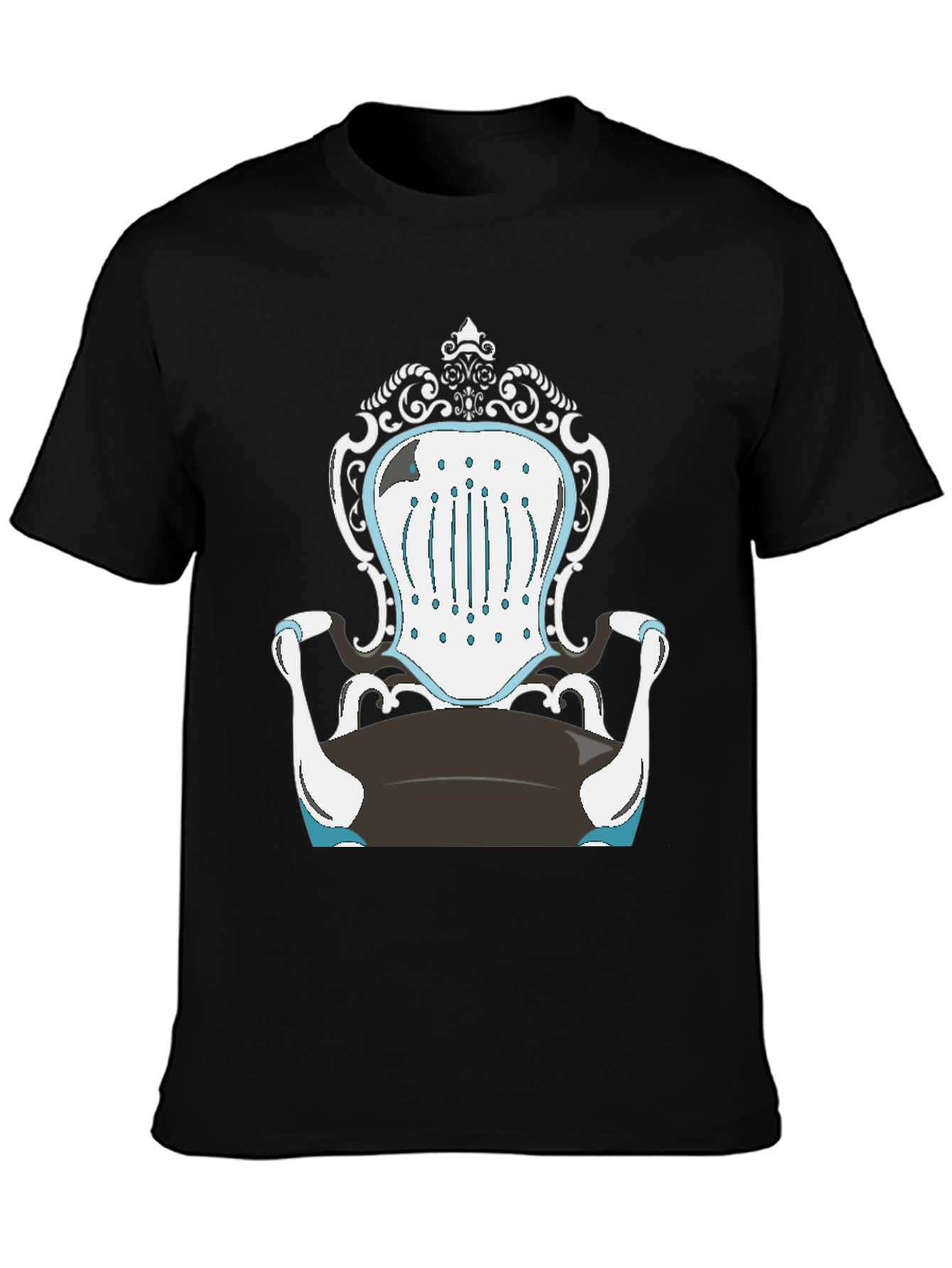 Novelty Chair Design Black T-Shirt