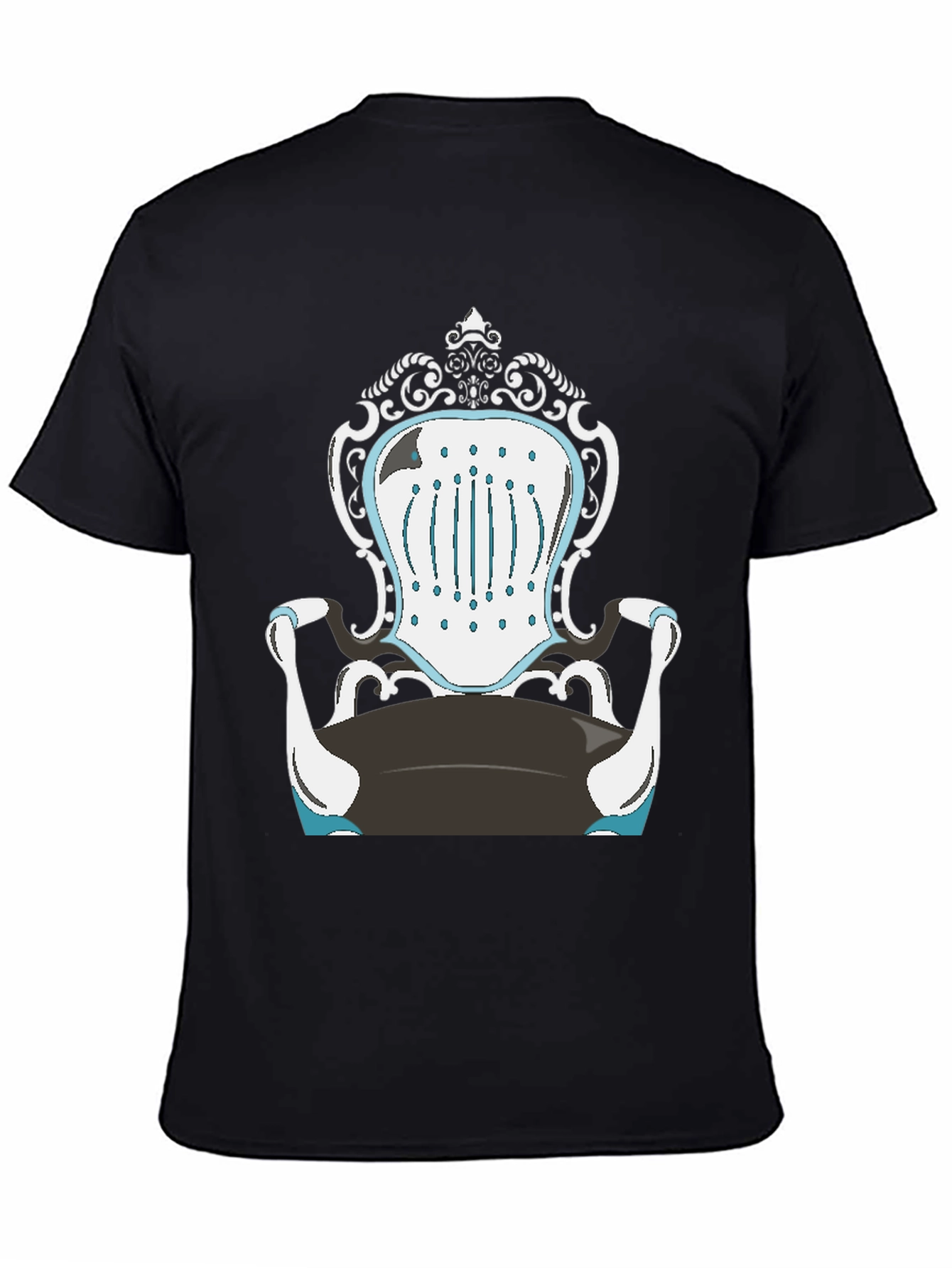 Novelty Chair Design Black T-Shirt