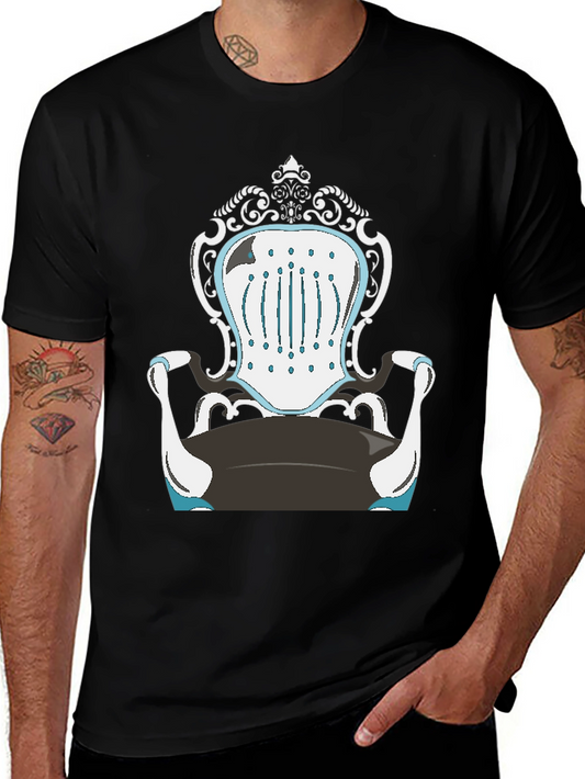 Novelty Chair Design Black T-Shirt