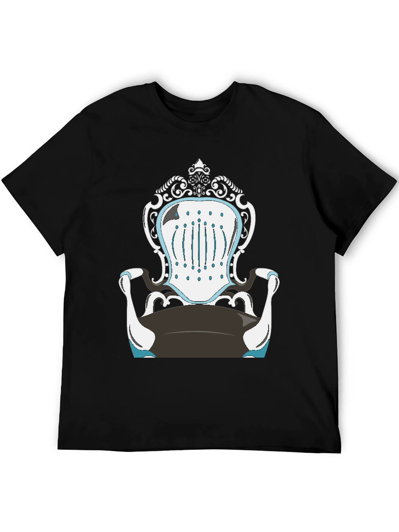 Novelty Chair Design Black T-Shirt