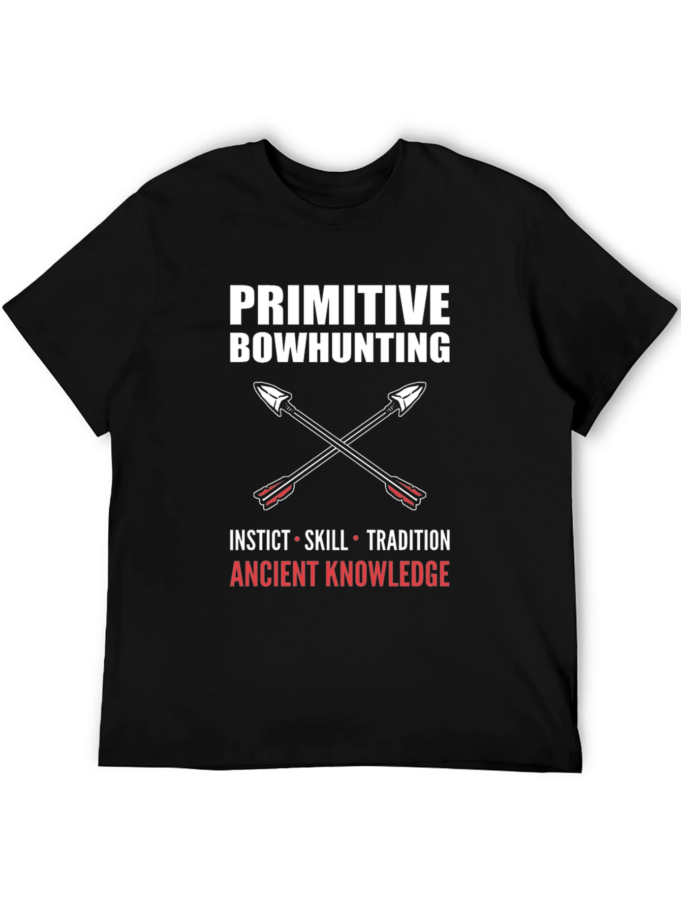 Primitive Bowhunting Graphic Tee - Instinct Skill Tradition