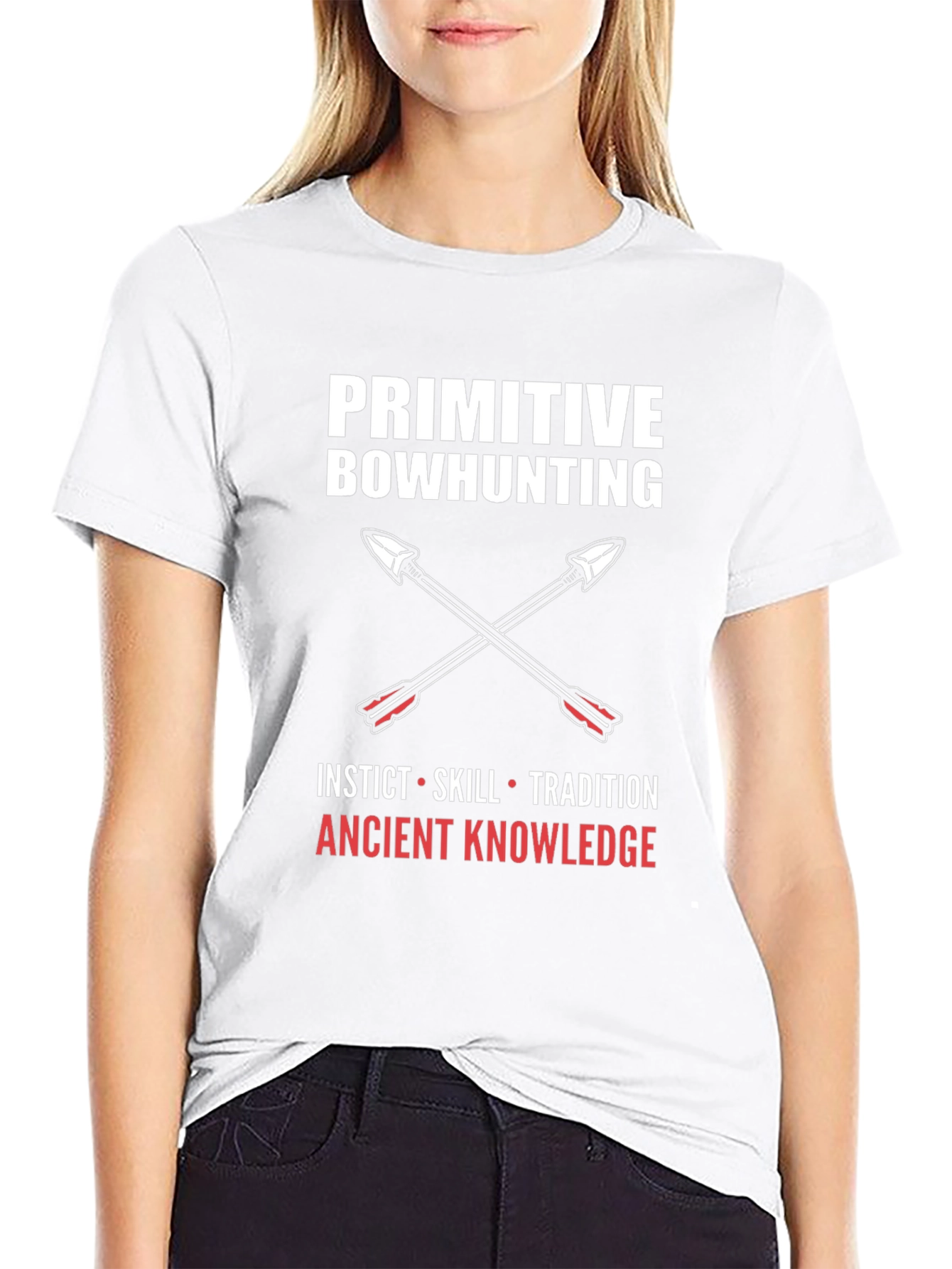 Primitive Bowhunting Graphic Tee - Instinct Skill Tradition