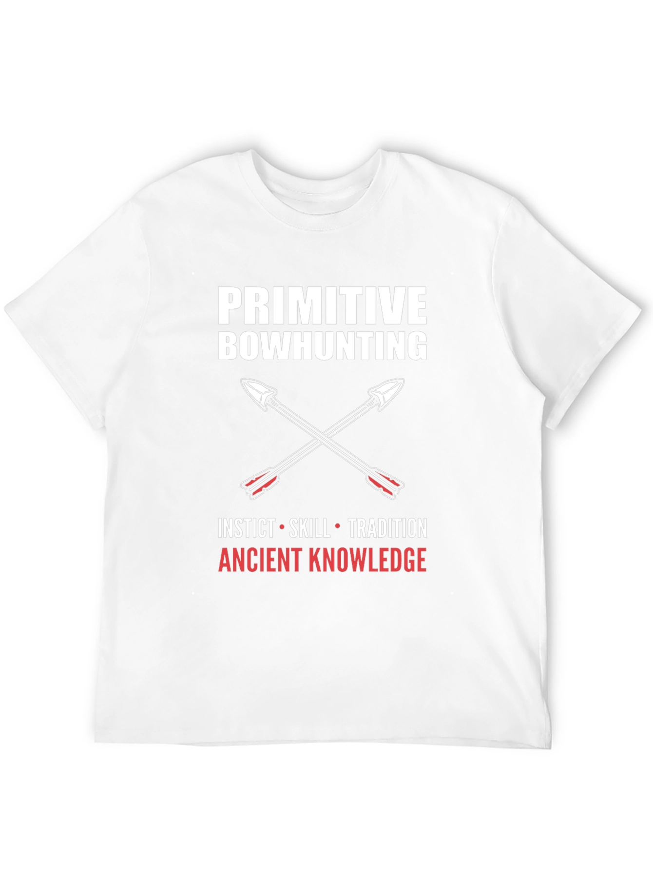 Primitive Bowhunting Graphic Tee - Instinct Skill Tradition