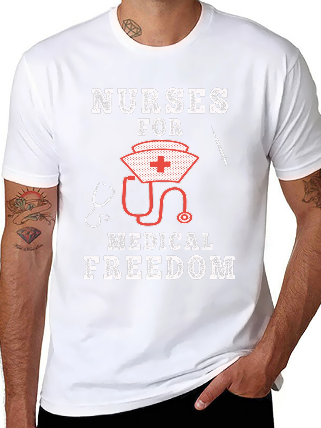 Nurses for Medical Freedom Graphic T-Shirt