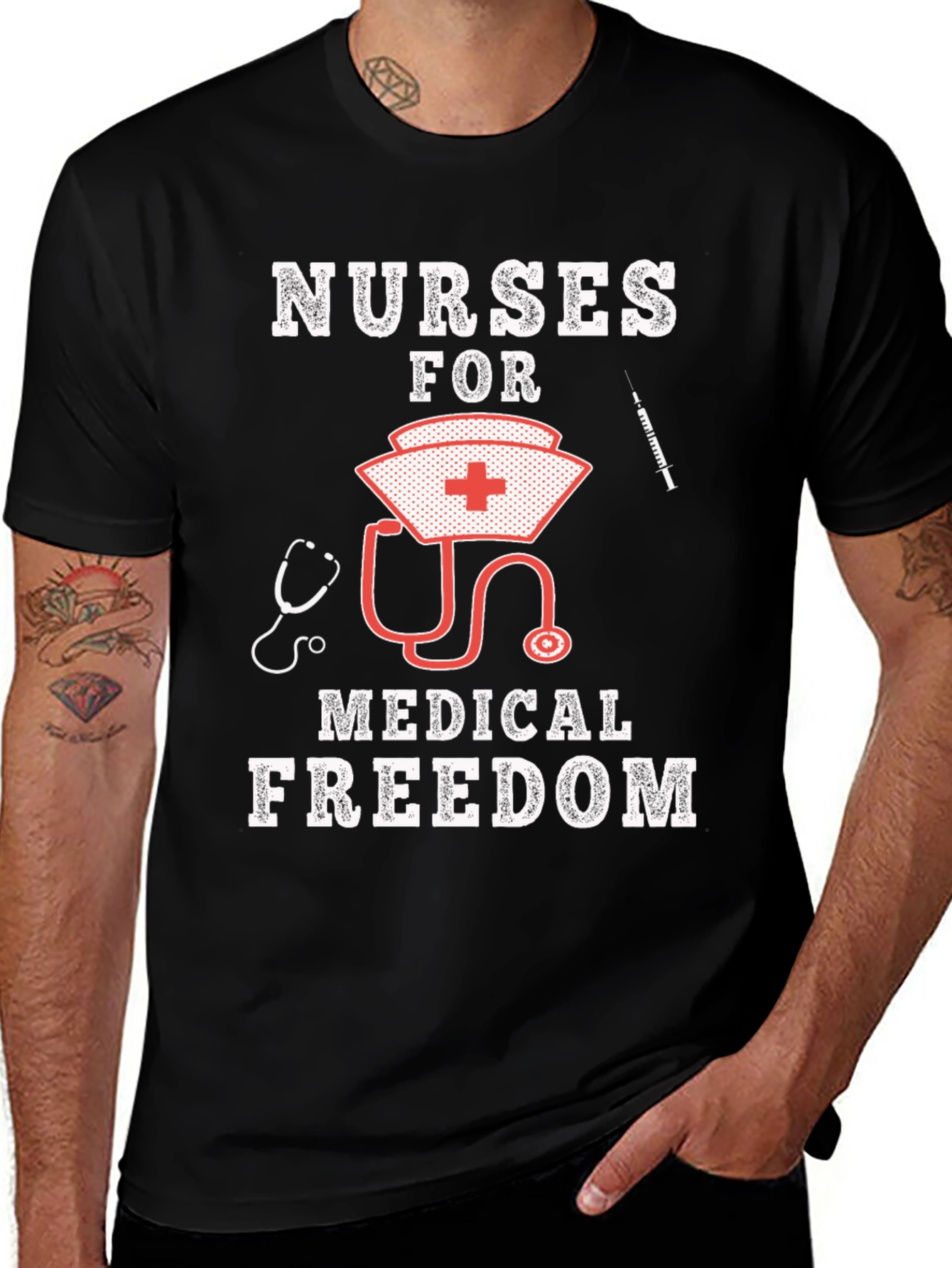 Nurses for Medical Freedom Graphic T-Shirt