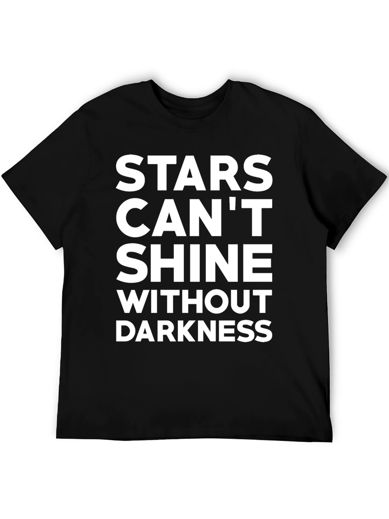 Inspirational Stars Graphic Tee - Unisex Black T-Shirt