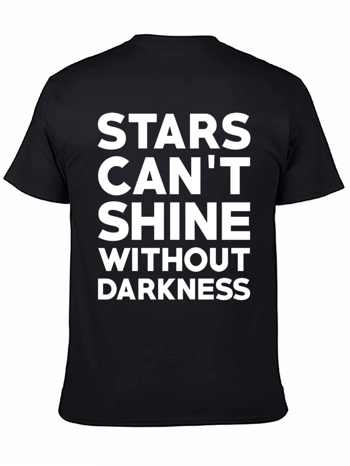 Inspirational Stars Graphic Tee - Unisex Black T-Shirt