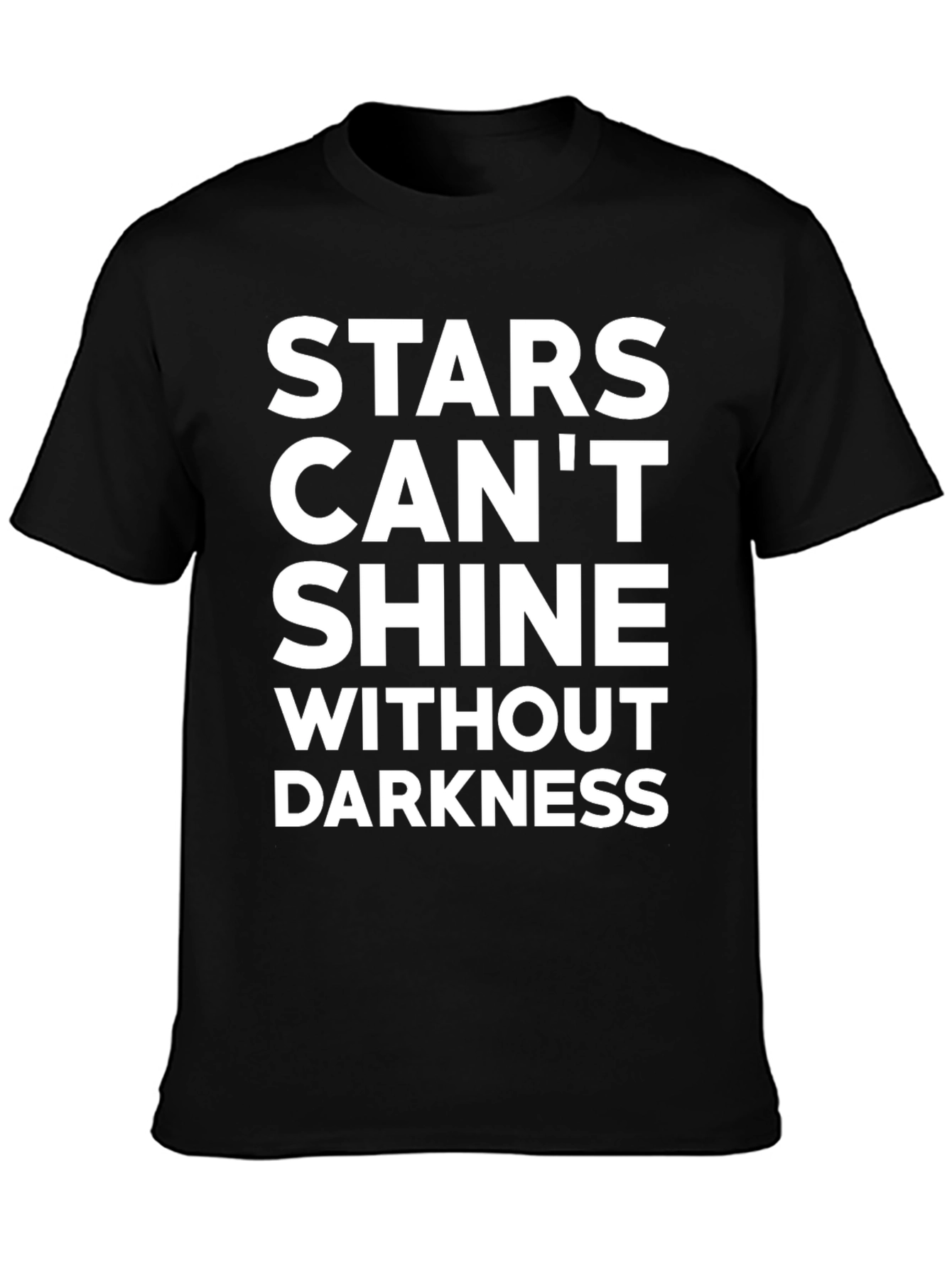 Inspirational Stars Graphic Tee - Unisex Black T-Shirt