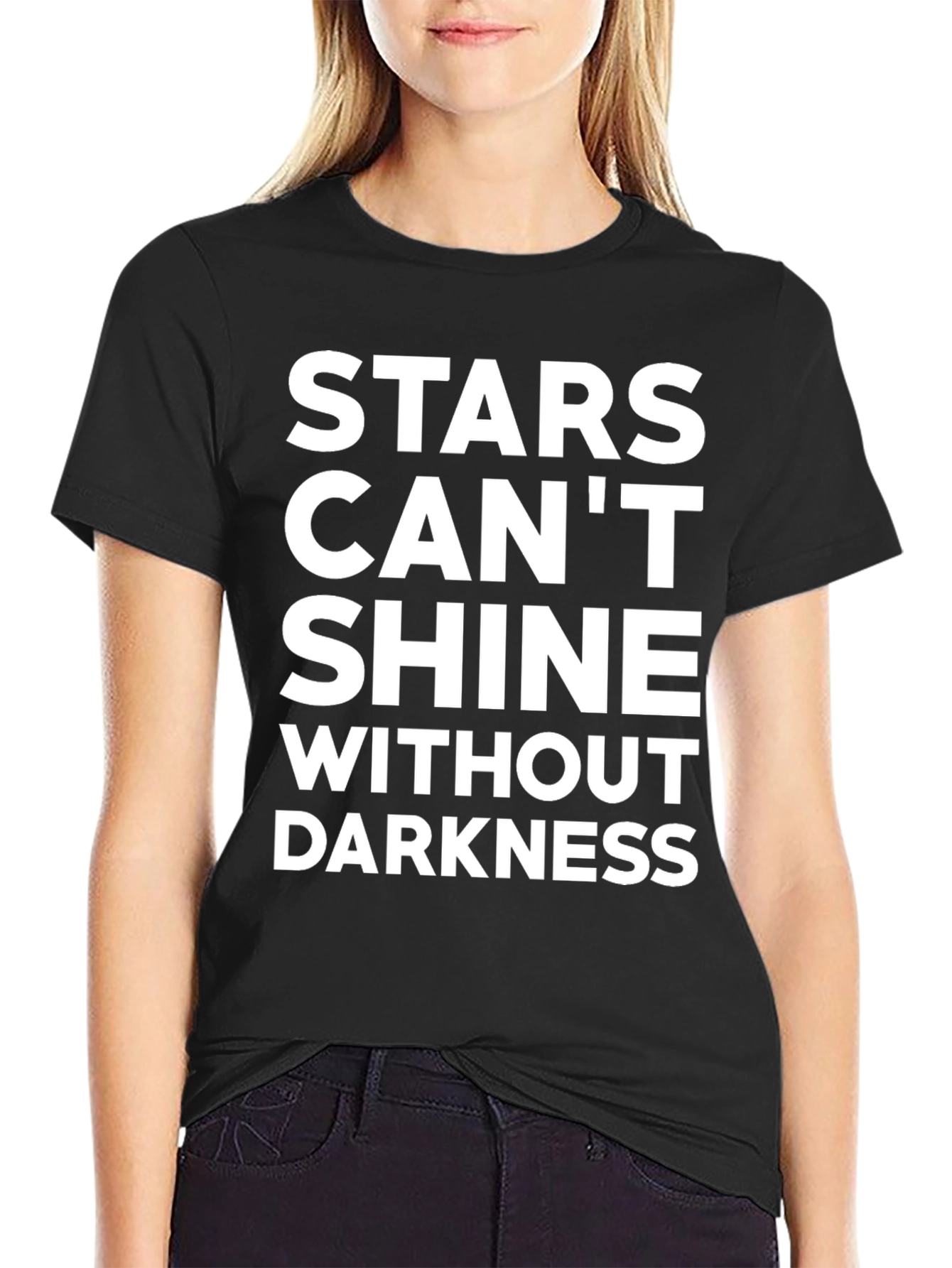 Inspirational Stars Graphic Tee - Unisex Black T-Shirt