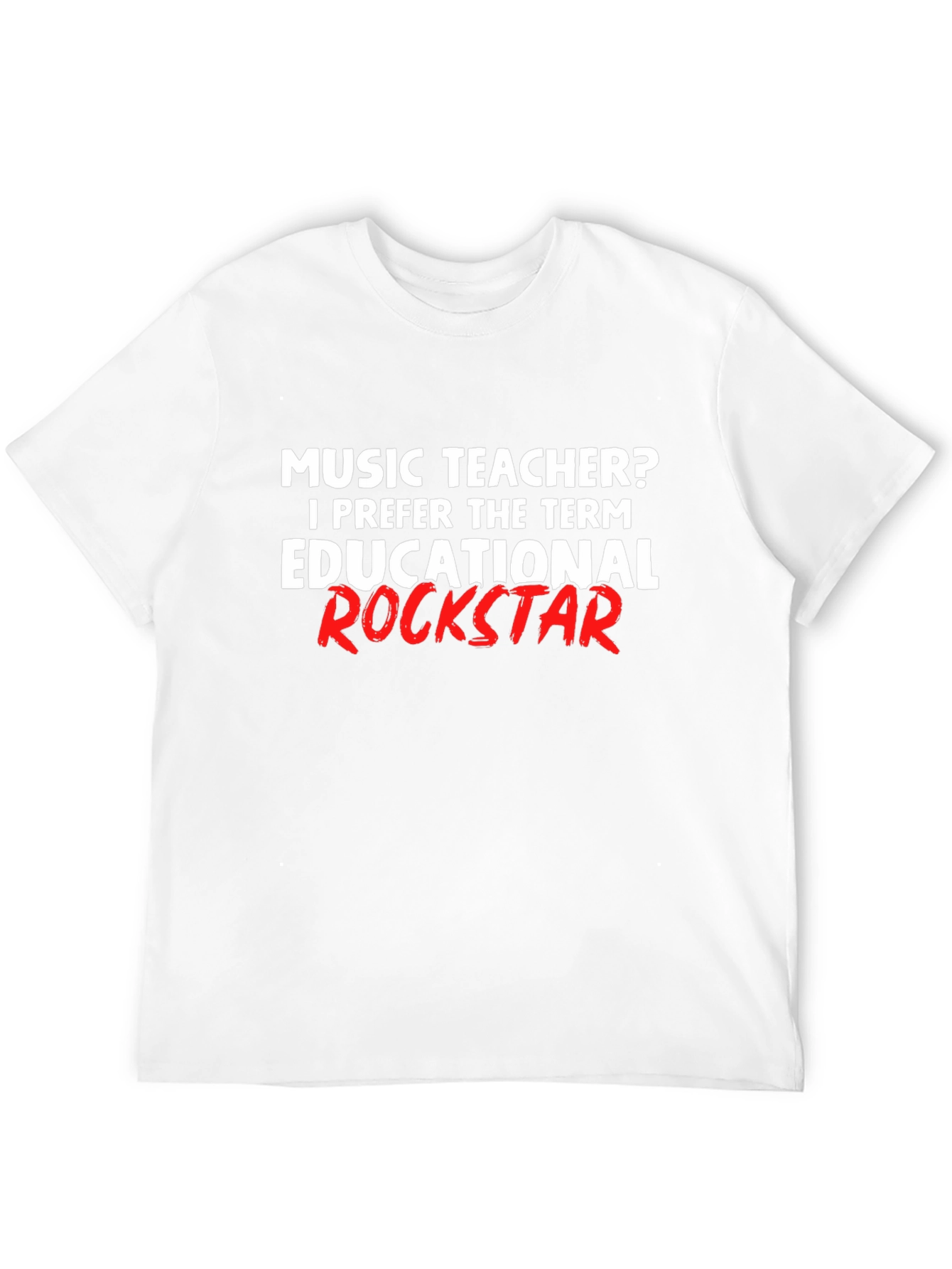 Music Teacher Educational Rockstar Black T-Shirt