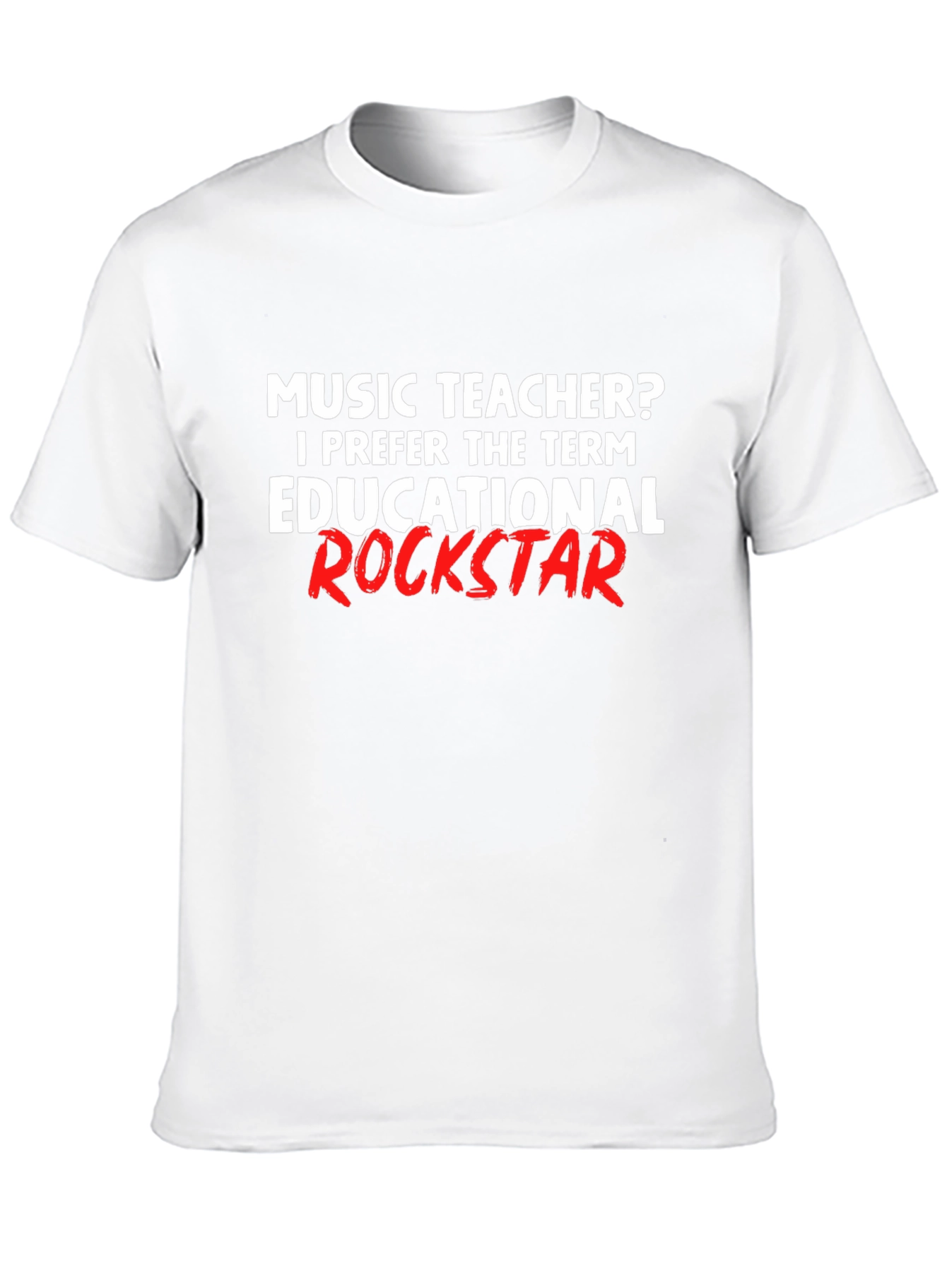 Music Teacher Educational Rockstar Black T-Shirt