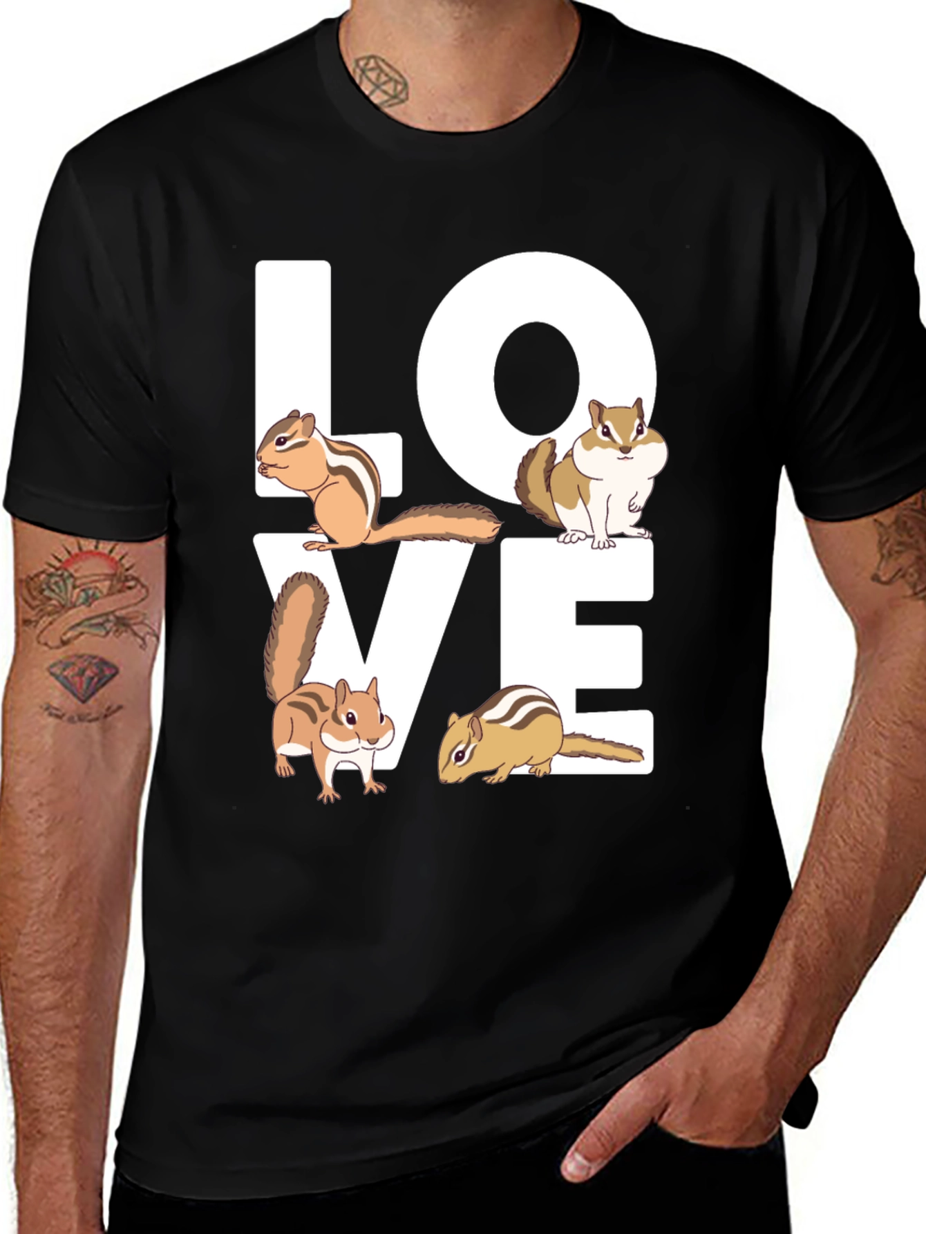 Cute Chipmunk Love T-Shirt