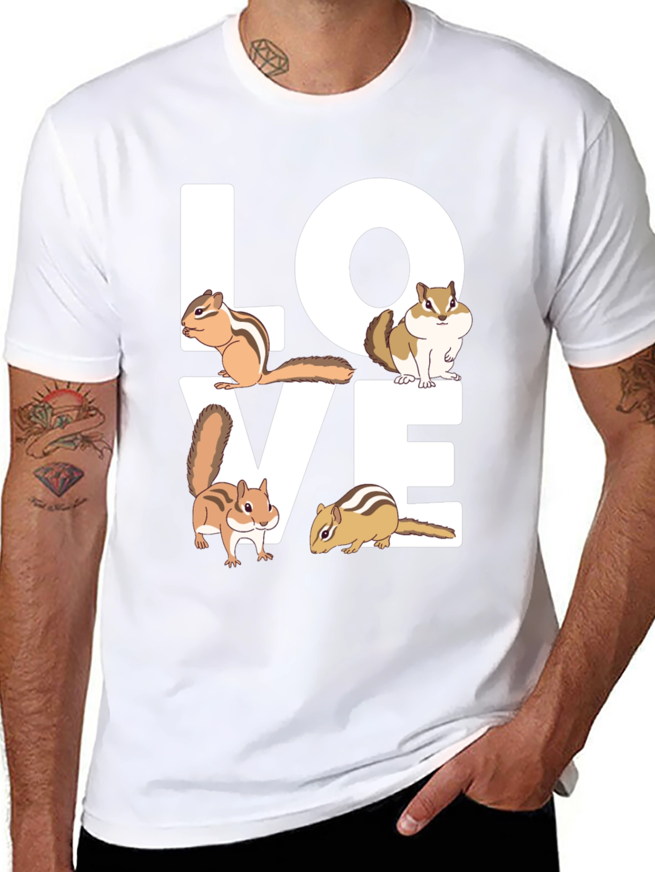 Cute Chipmunk Love T-Shirt