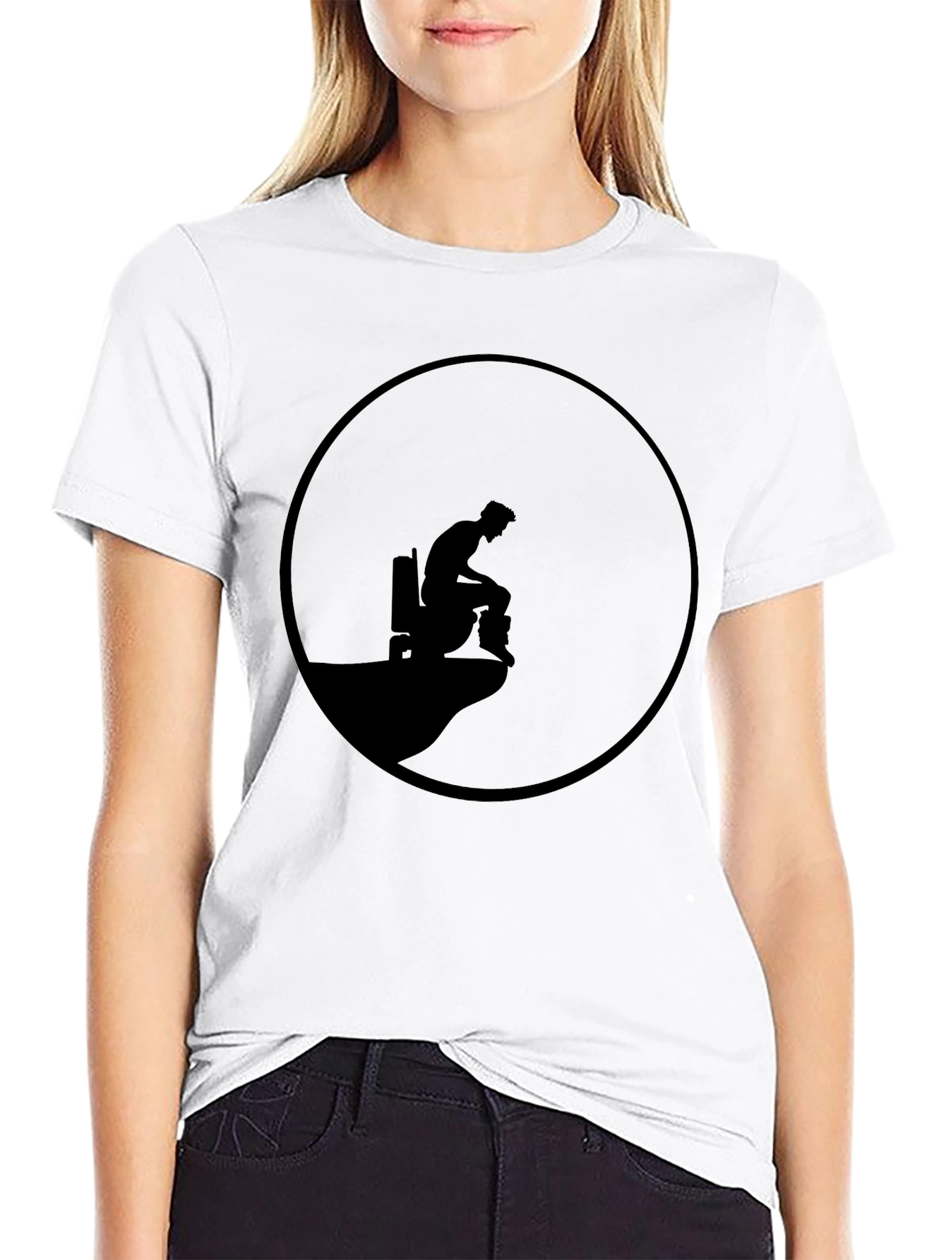 Mens Black Graphic Tee - Cliff Edge Design