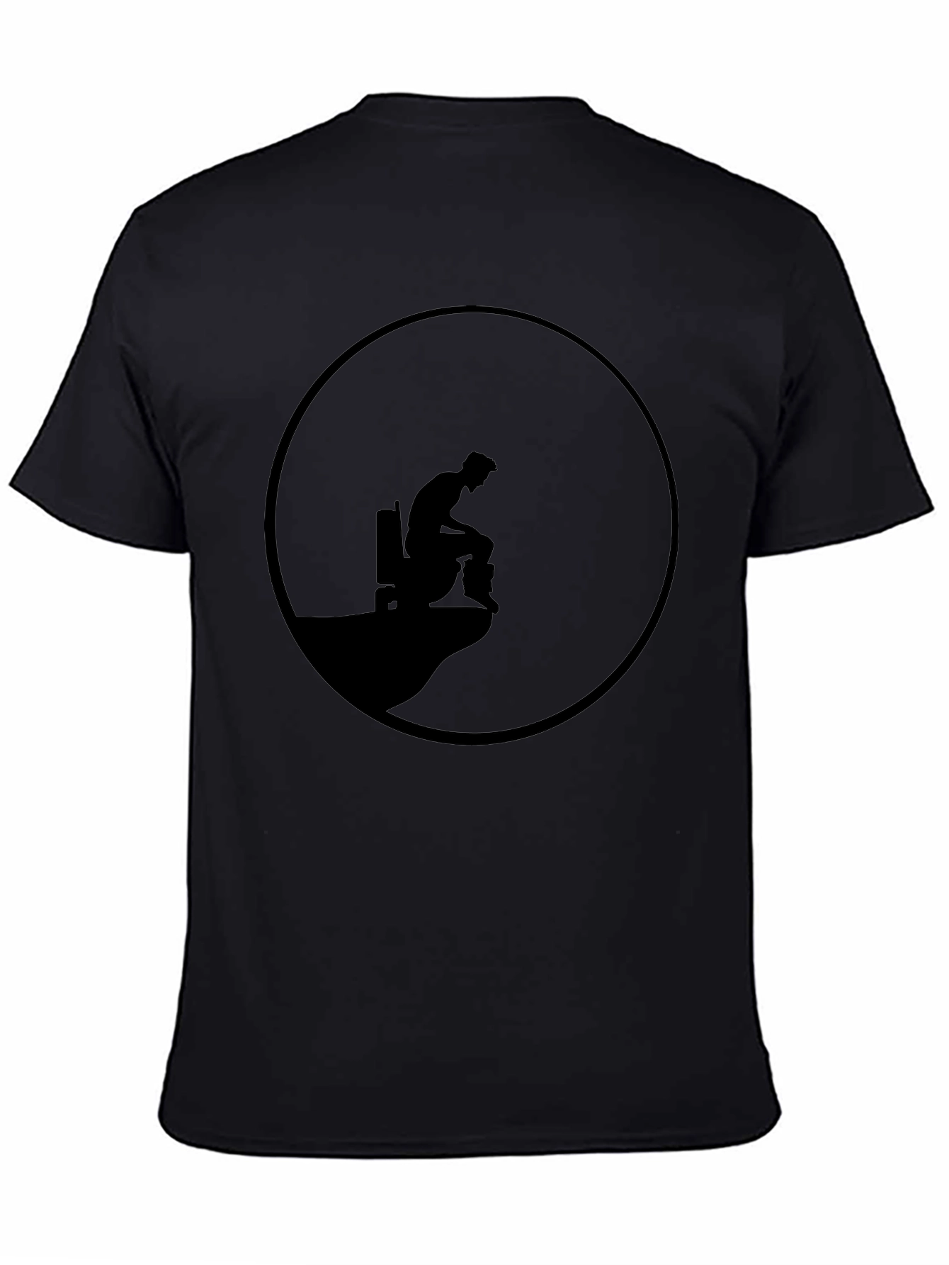 Mens Black Graphic Tee - Cliff Edge Design