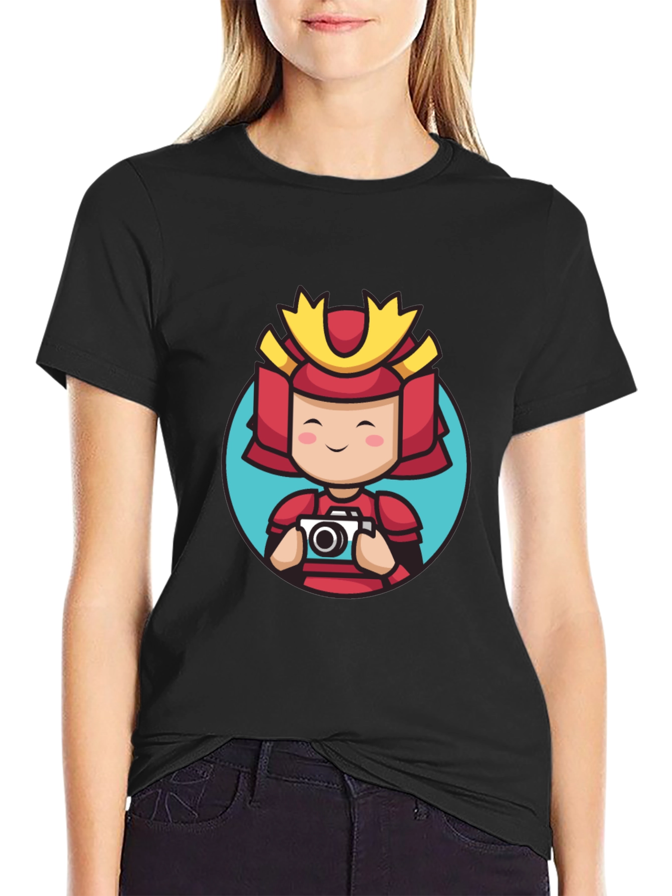 Samurai Photographer T-Shirt - Cool Graphic Tee