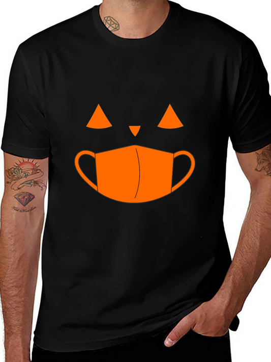 Halloween Pumpkin Face Mask T-Shirt