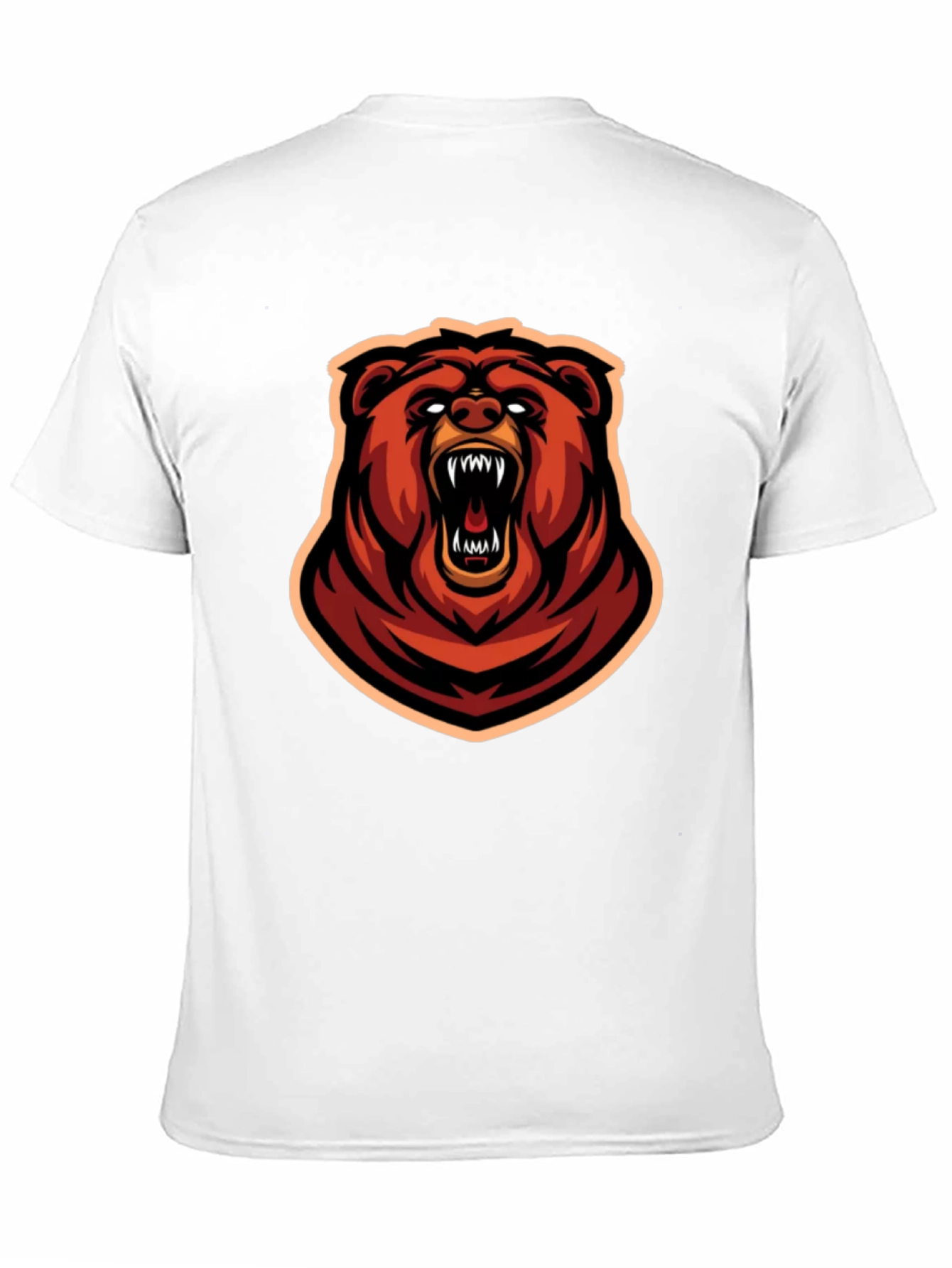 Fierce Bear Graphic Tee - Black Cotton T-Shirt