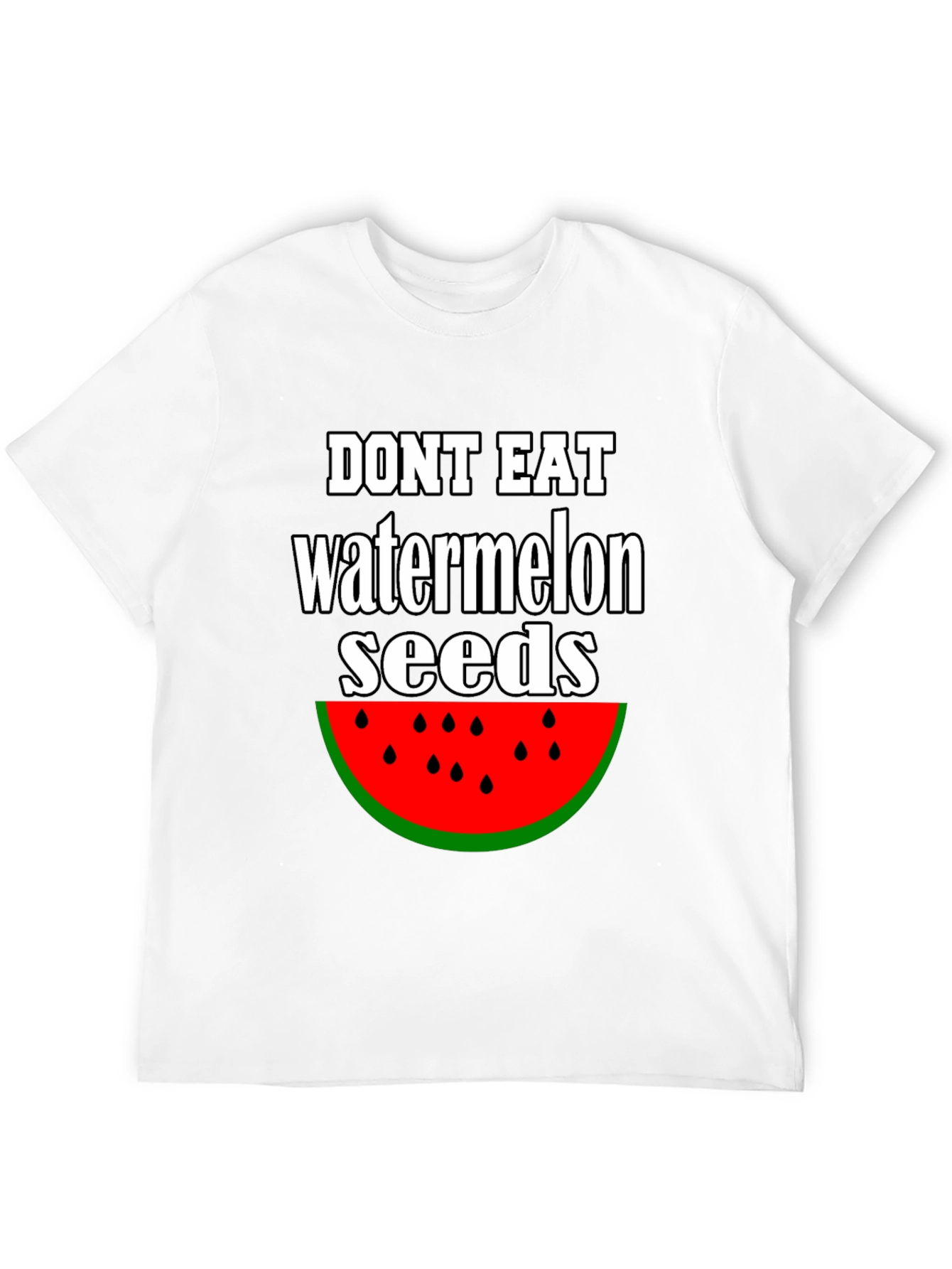 Funny Watermelon Seed Graphic T-Shirt
