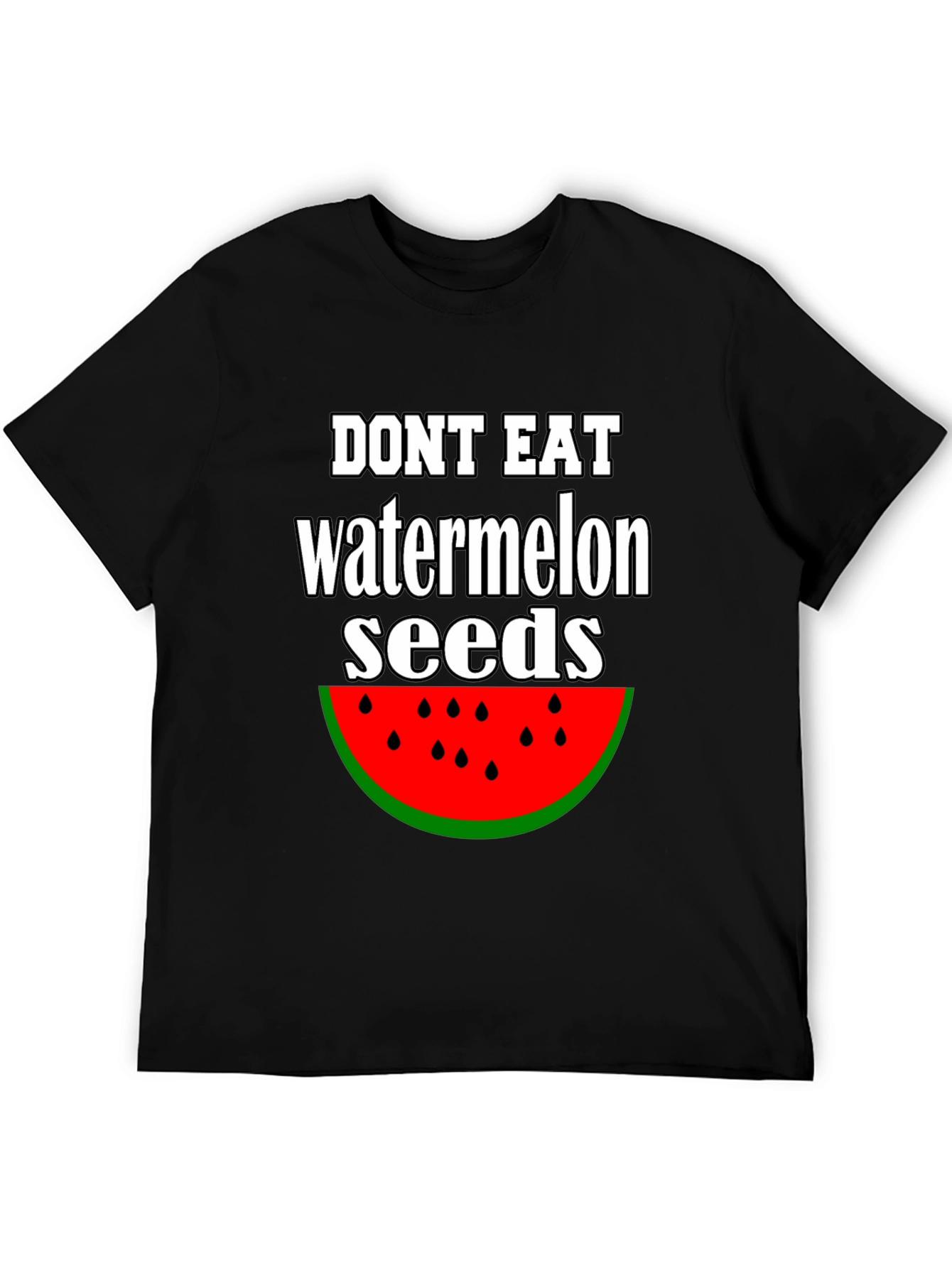 Funny Watermelon Seed Graphic T-Shirt