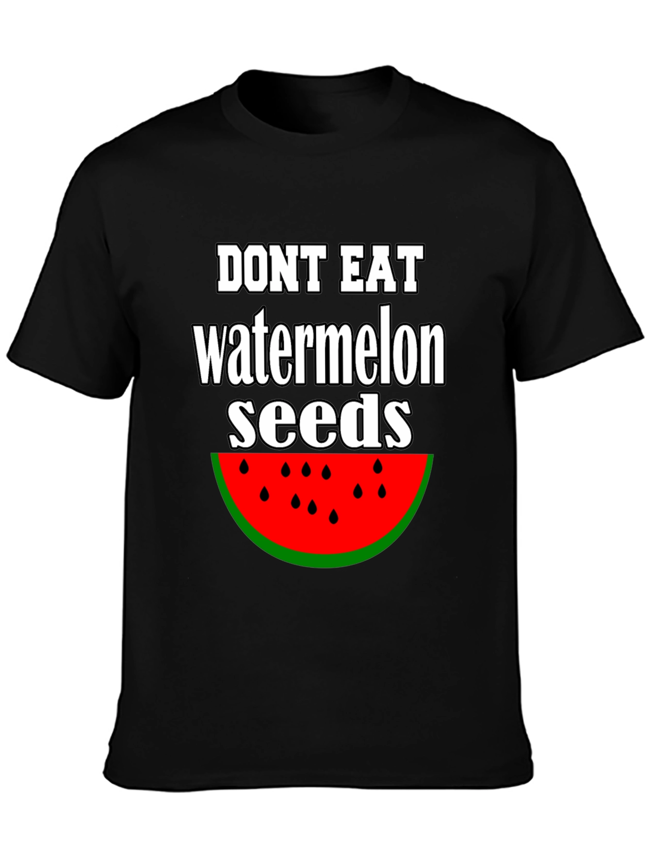 Funny Watermelon Seed Graphic T-Shirt