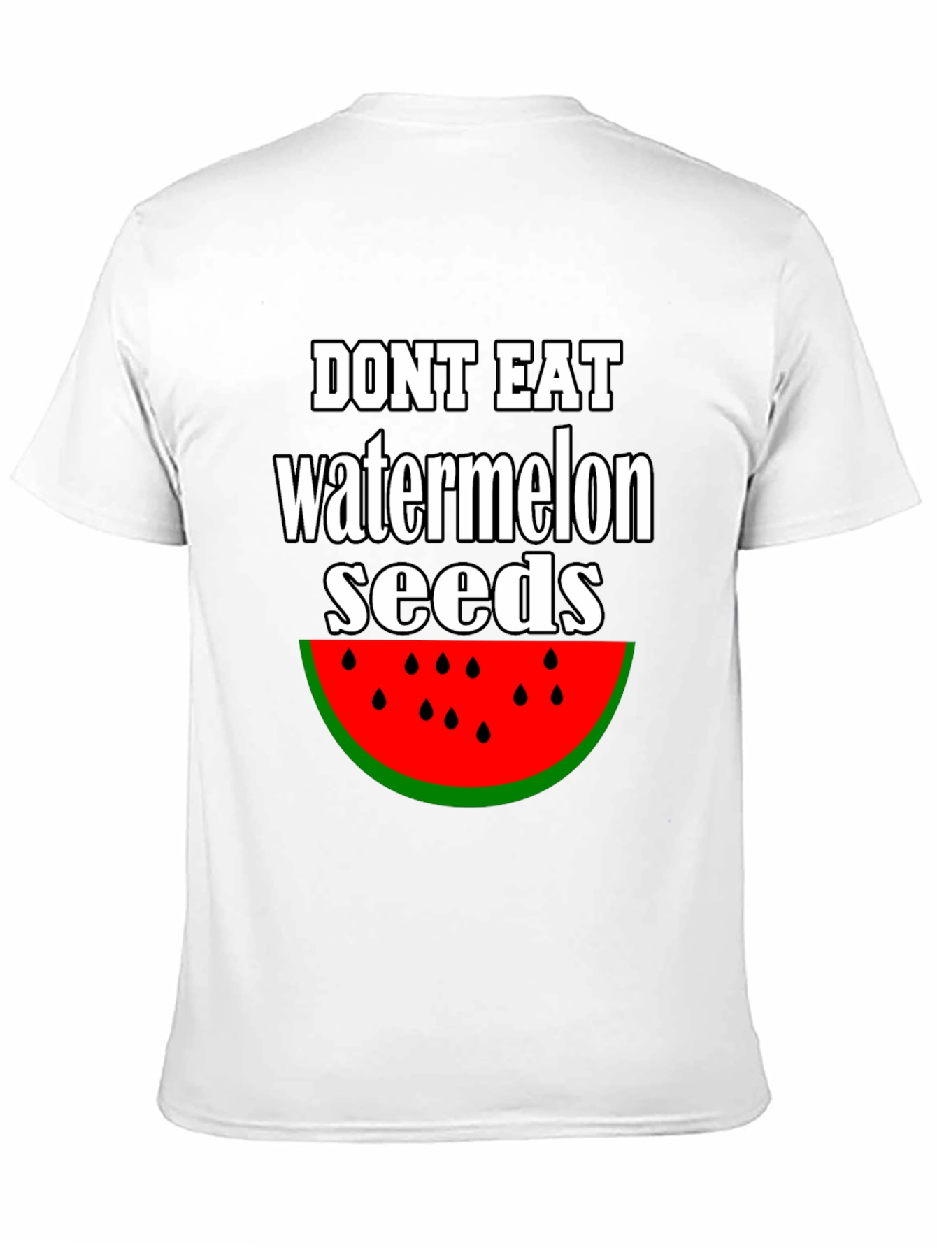 Funny Watermelon Seed Graphic T-Shirt