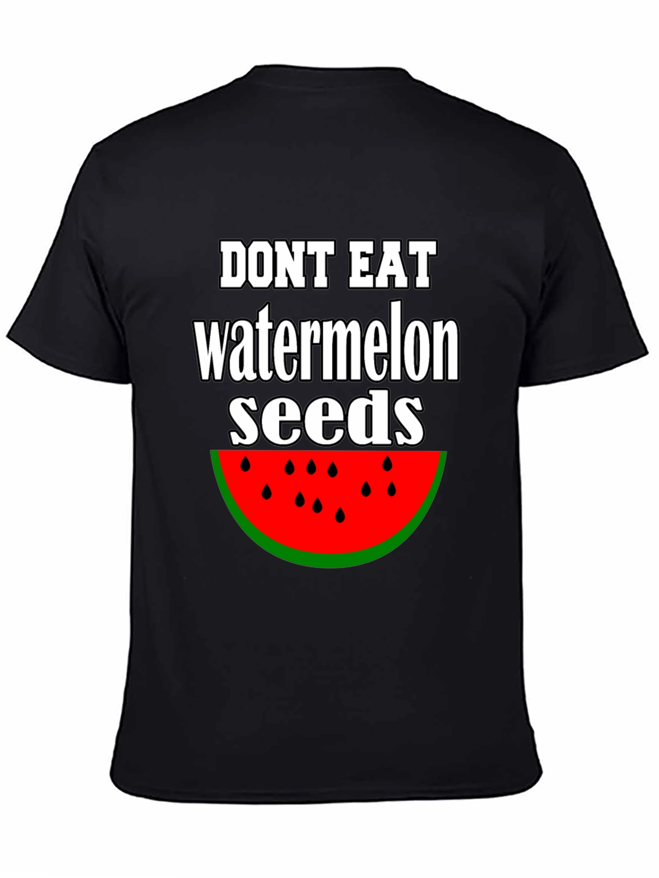 Funny Watermelon Seed Graphic T-Shirt