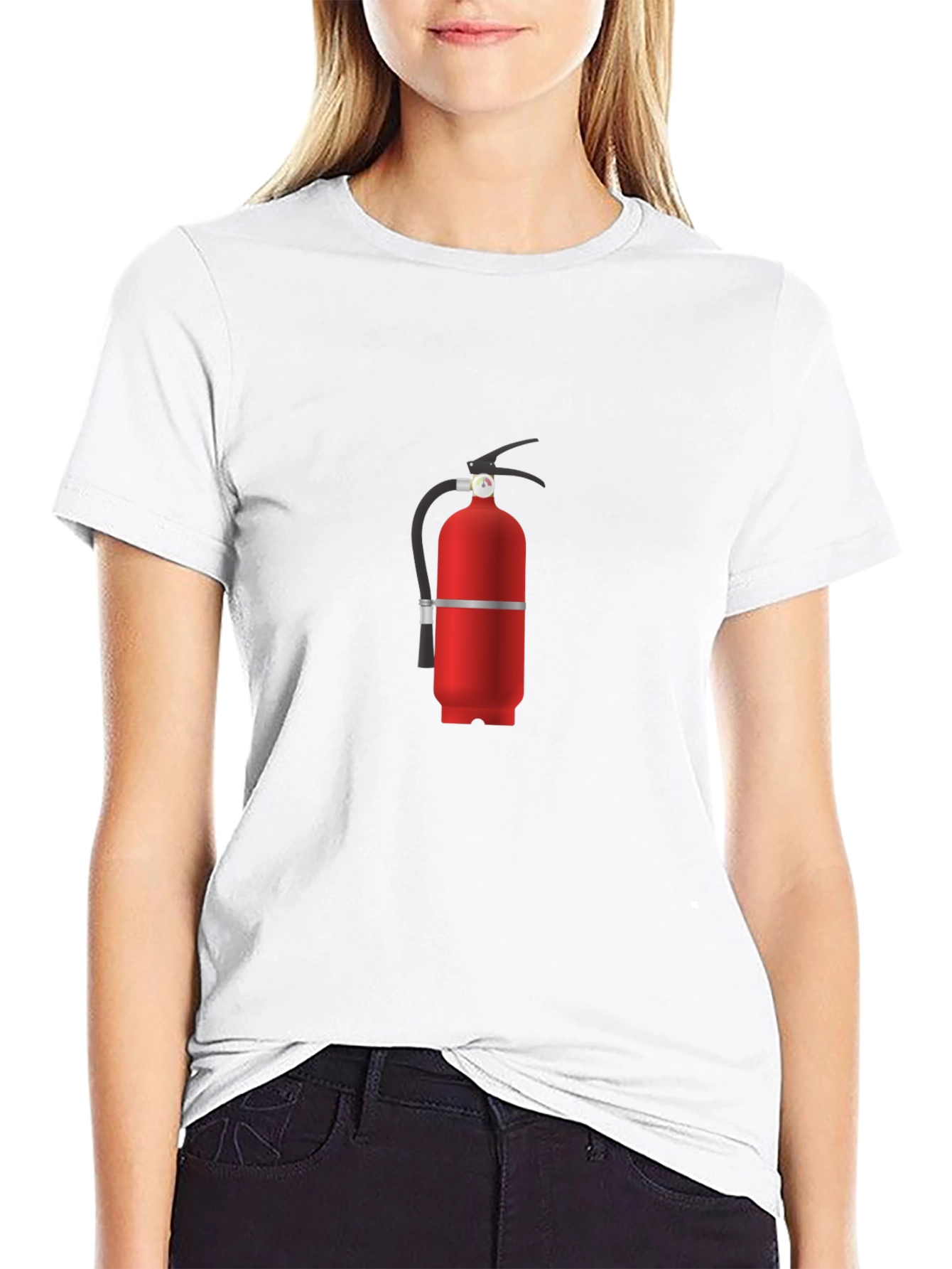 Fire Extinguisher Graphic Tee - Novelty Design