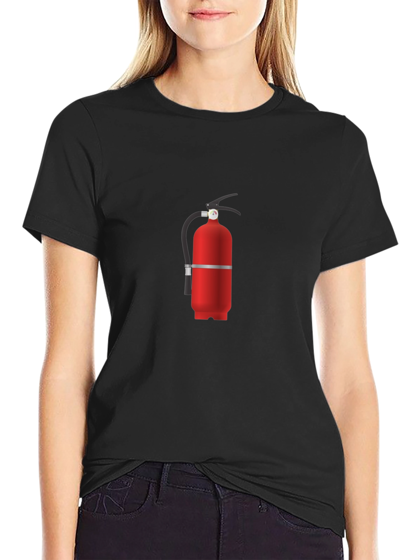 Fire Extinguisher Graphic Tee - Novelty Design
