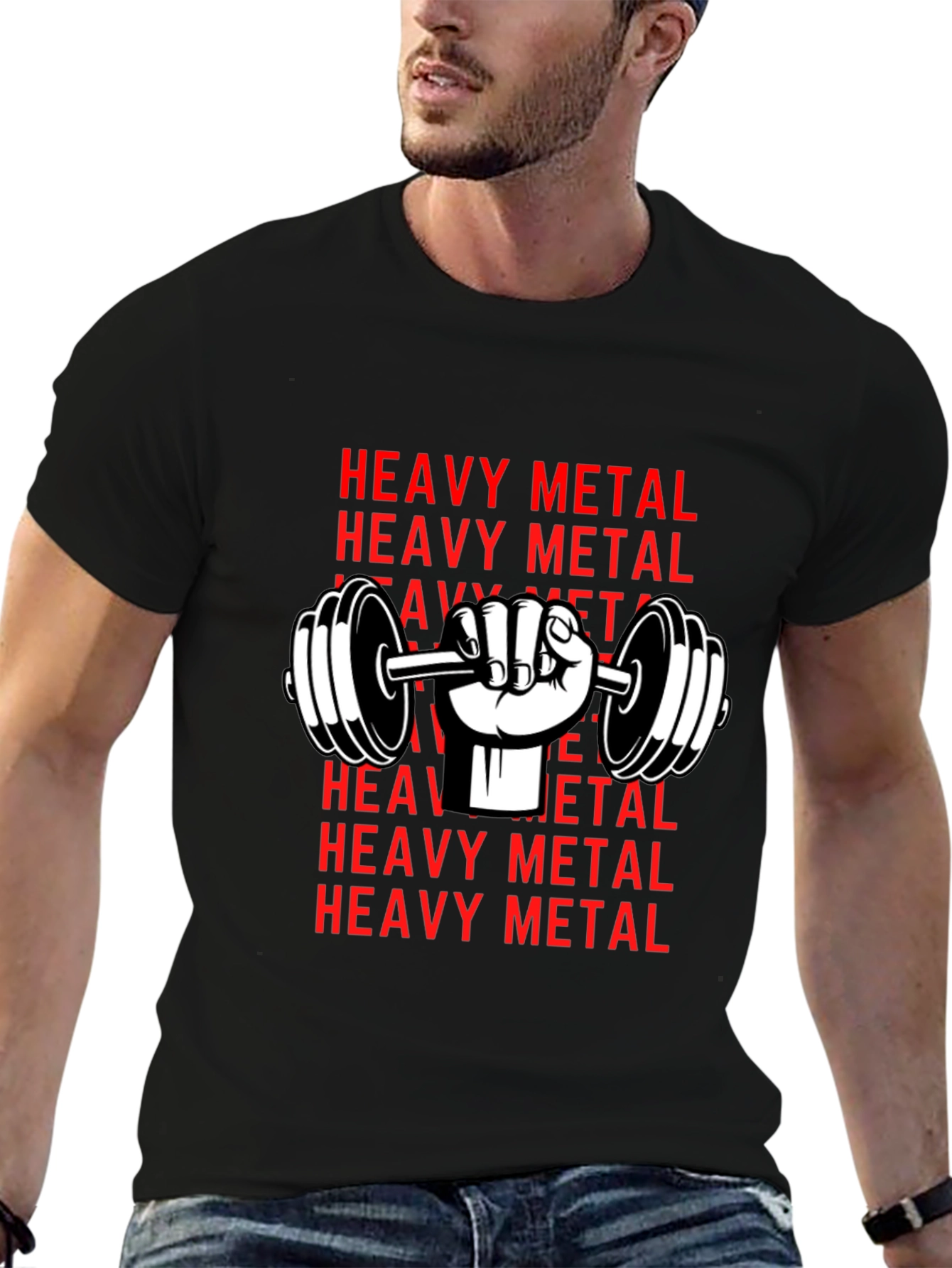 Heavy Metal Graphic Tee - Black T-Shirt