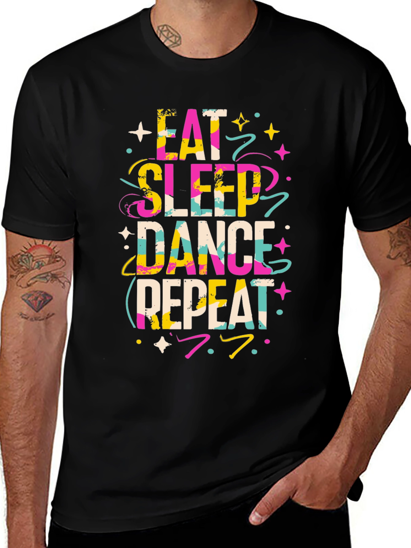 Eat Sleep Dance Repeat Graphic T-Shirt