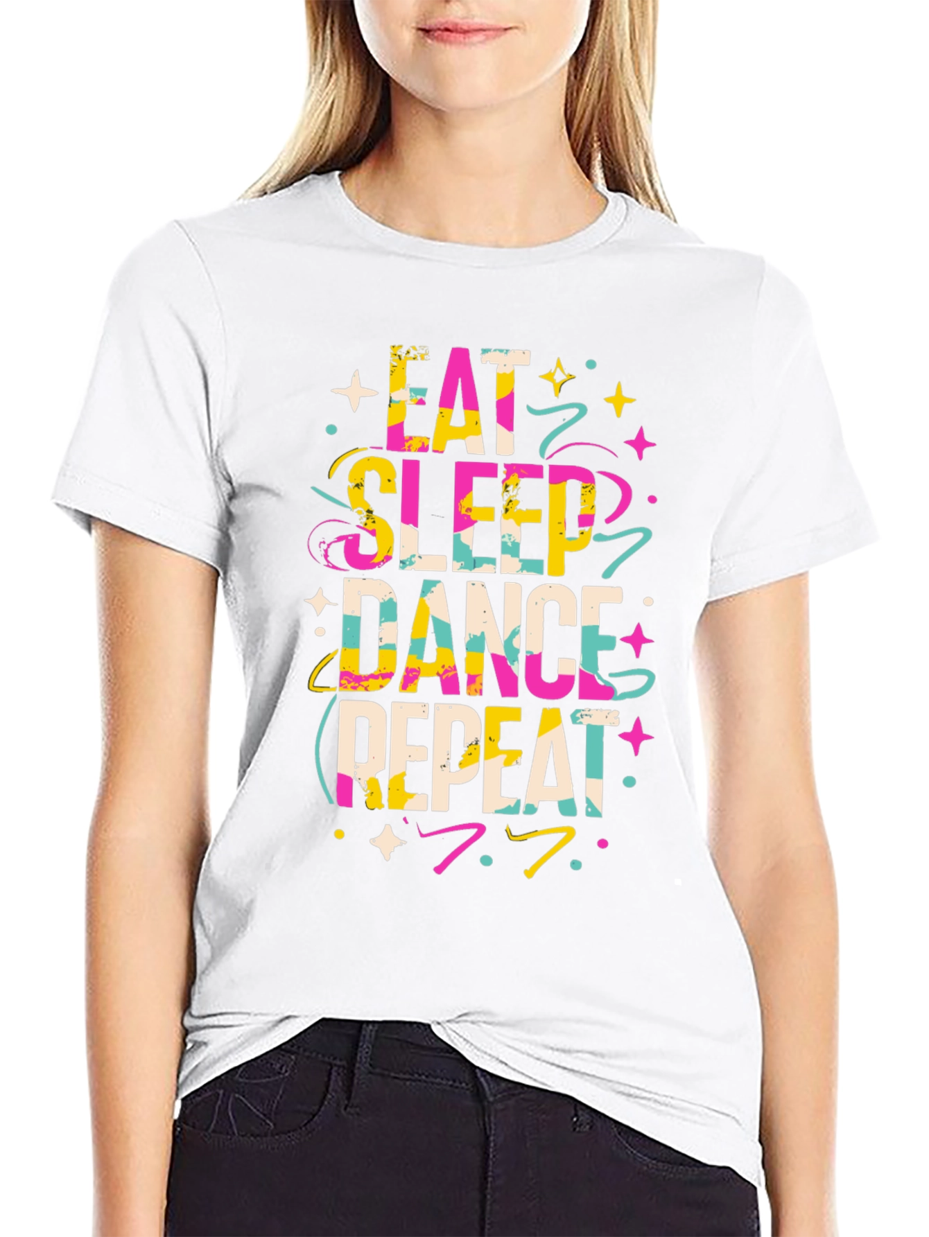 Eat Sleep Dance Repeat Graphic T-Shirt