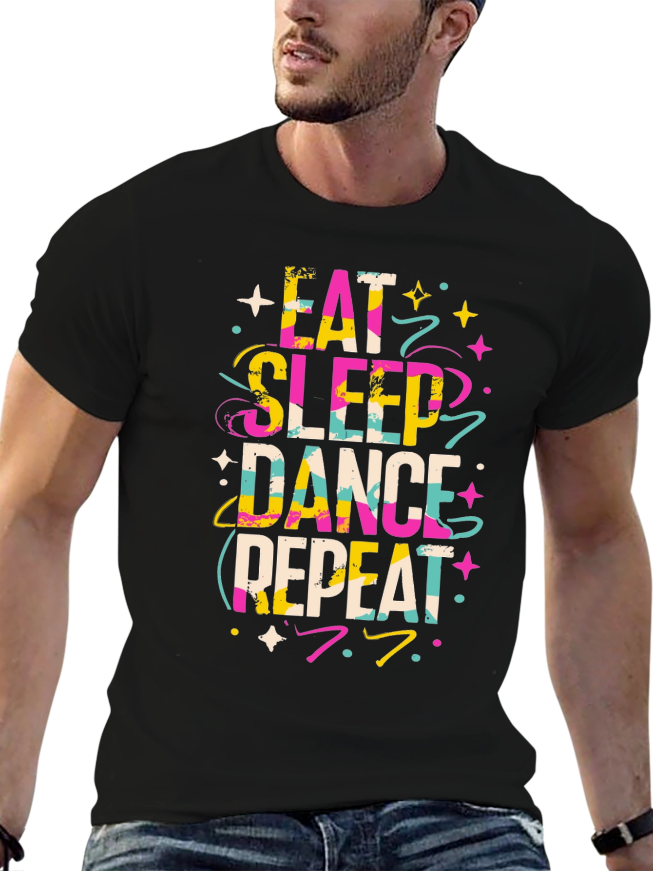 Eat Sleep Dance Repeat Graphic T-Shirt