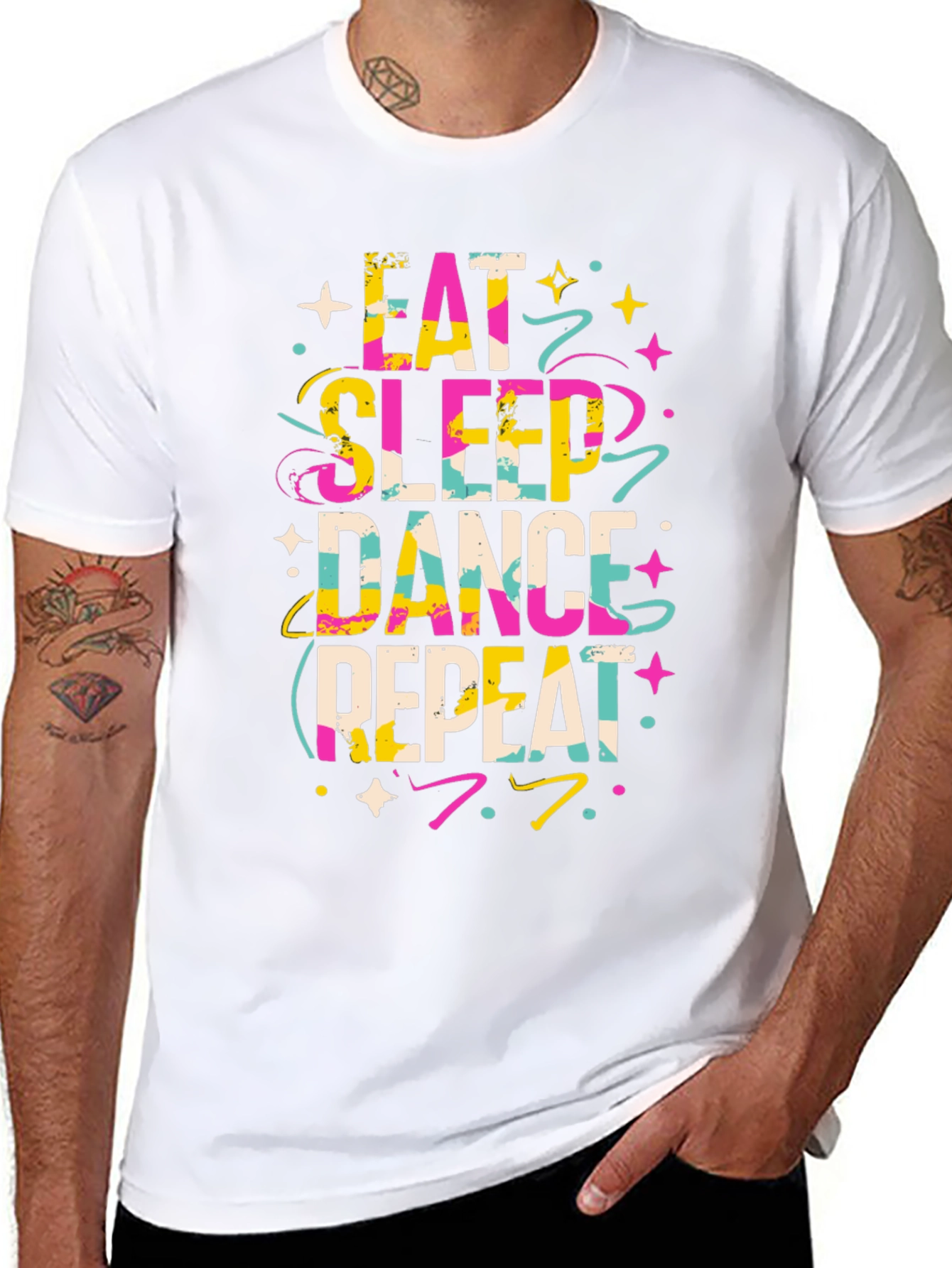Eat Sleep Dance Repeat Graphic T-Shirt