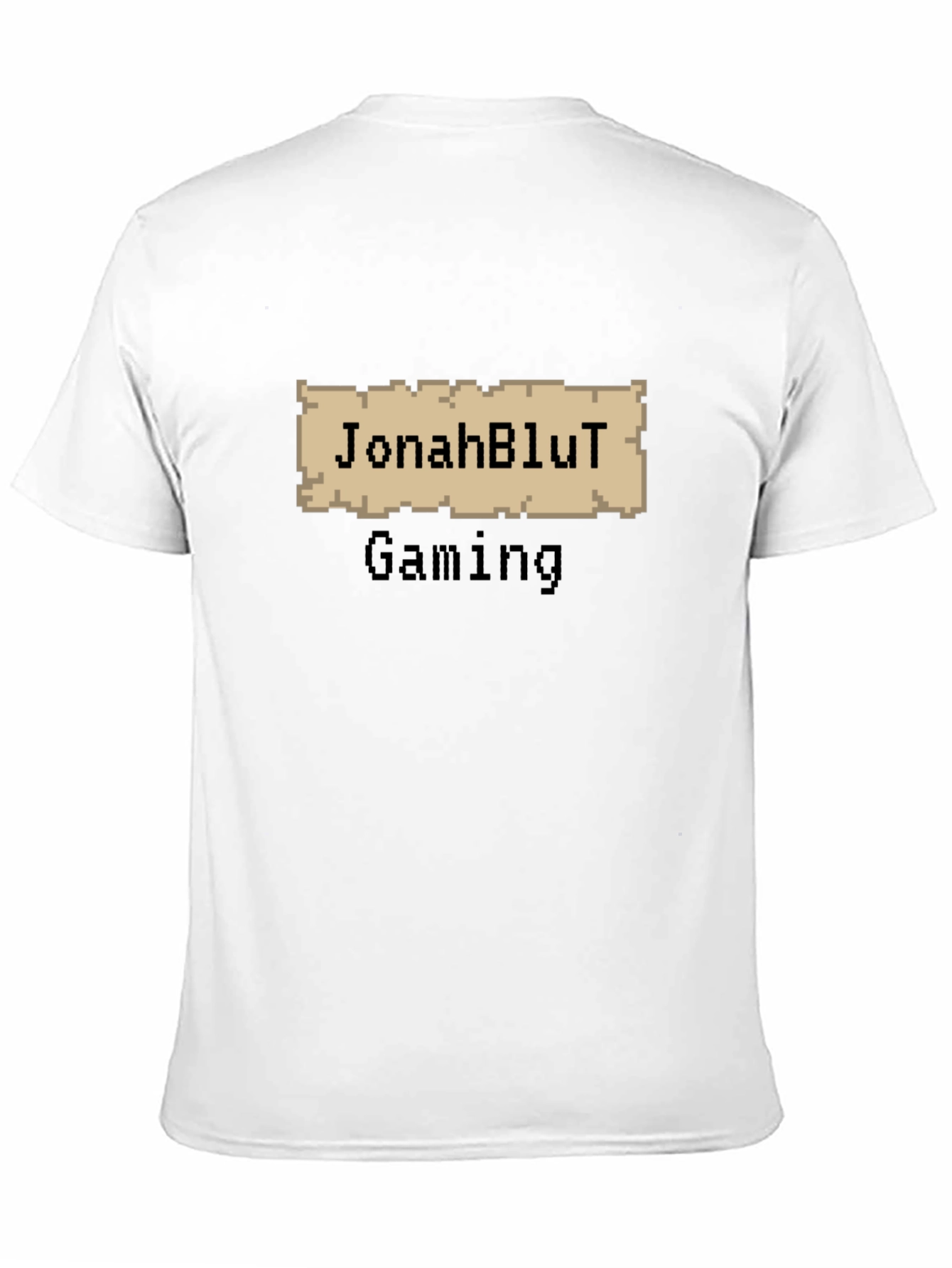 JonahBluT Gaming Pixel Art Black T-Shirt