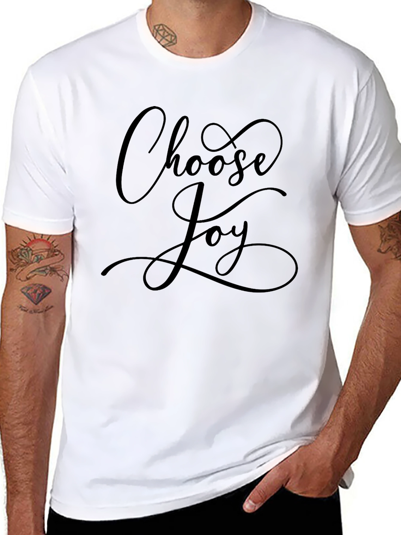 Choose Joy Graphic Tee - Soft Cotton Blend