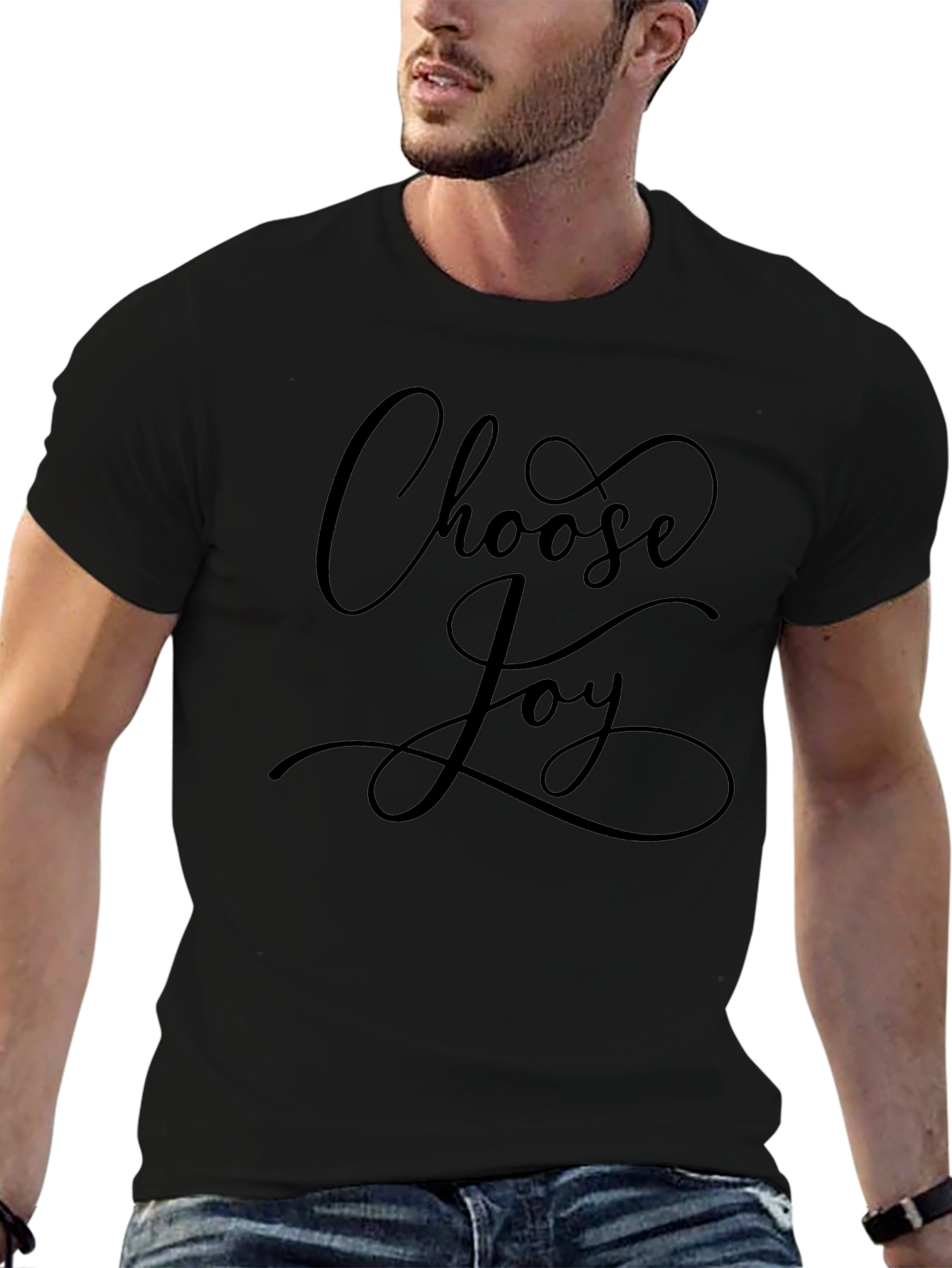 Choose Joy Graphic Tee - Soft Cotton Blend