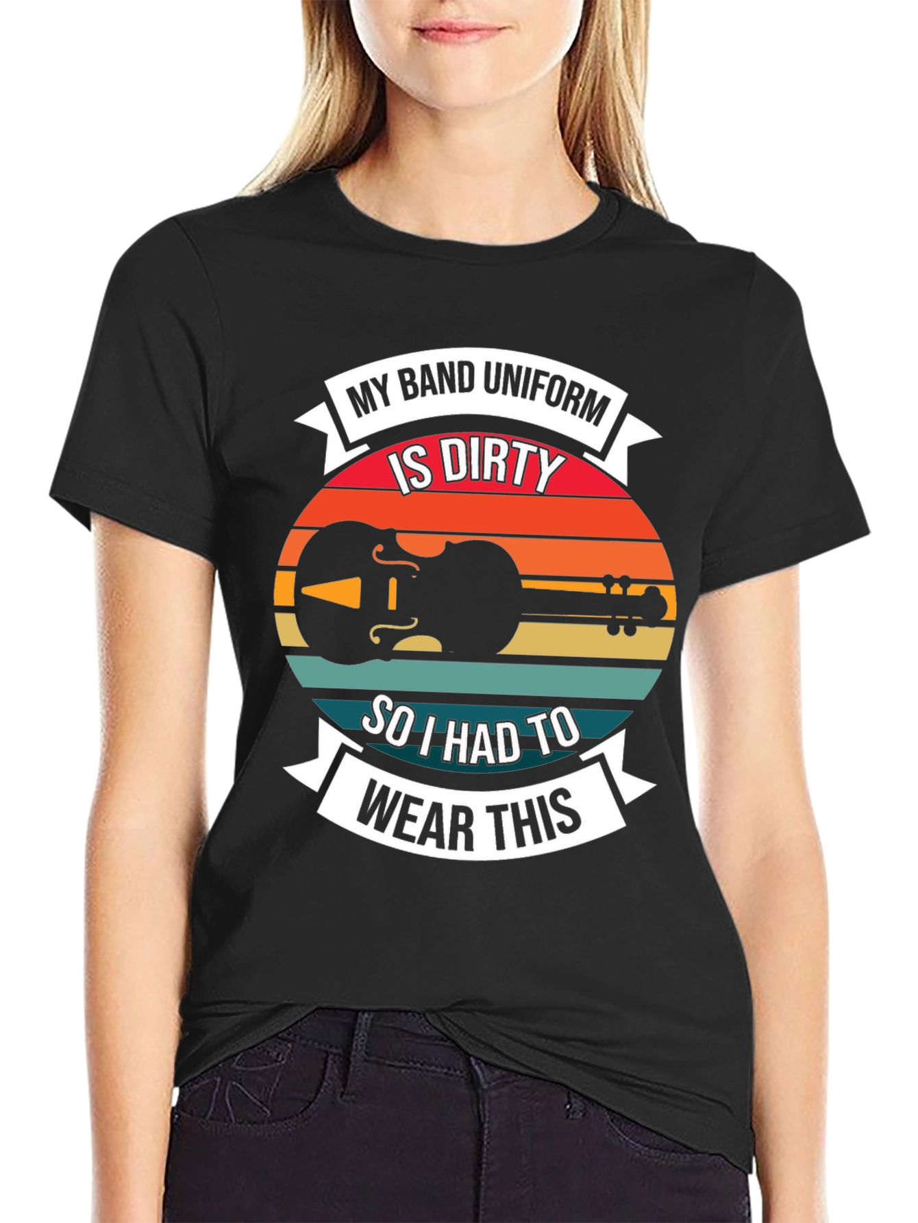 Dirty Band Uniform Violin Graphic Tee
